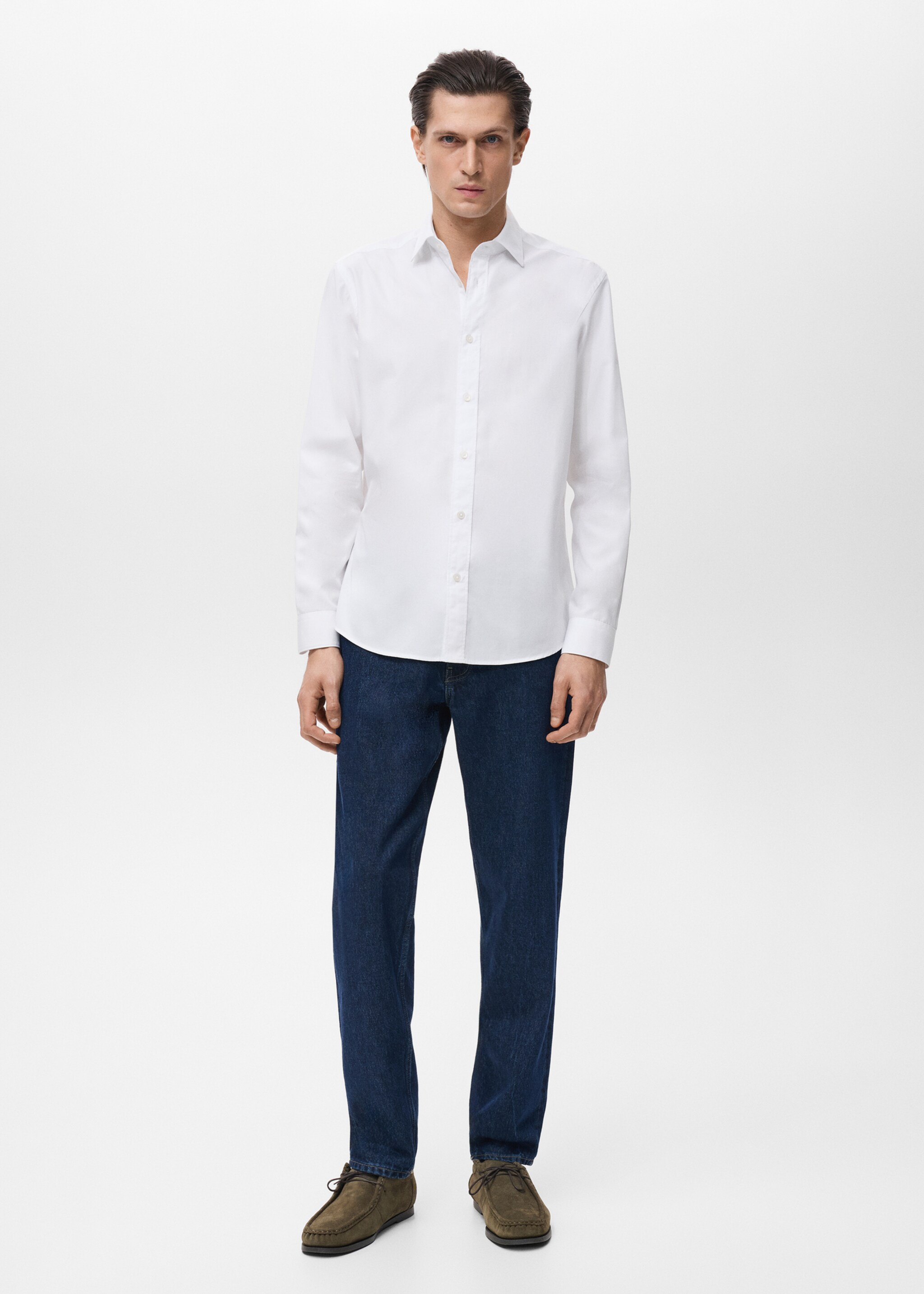 Camisa play - Plano general, Blanco. Ref: 17014435-00.