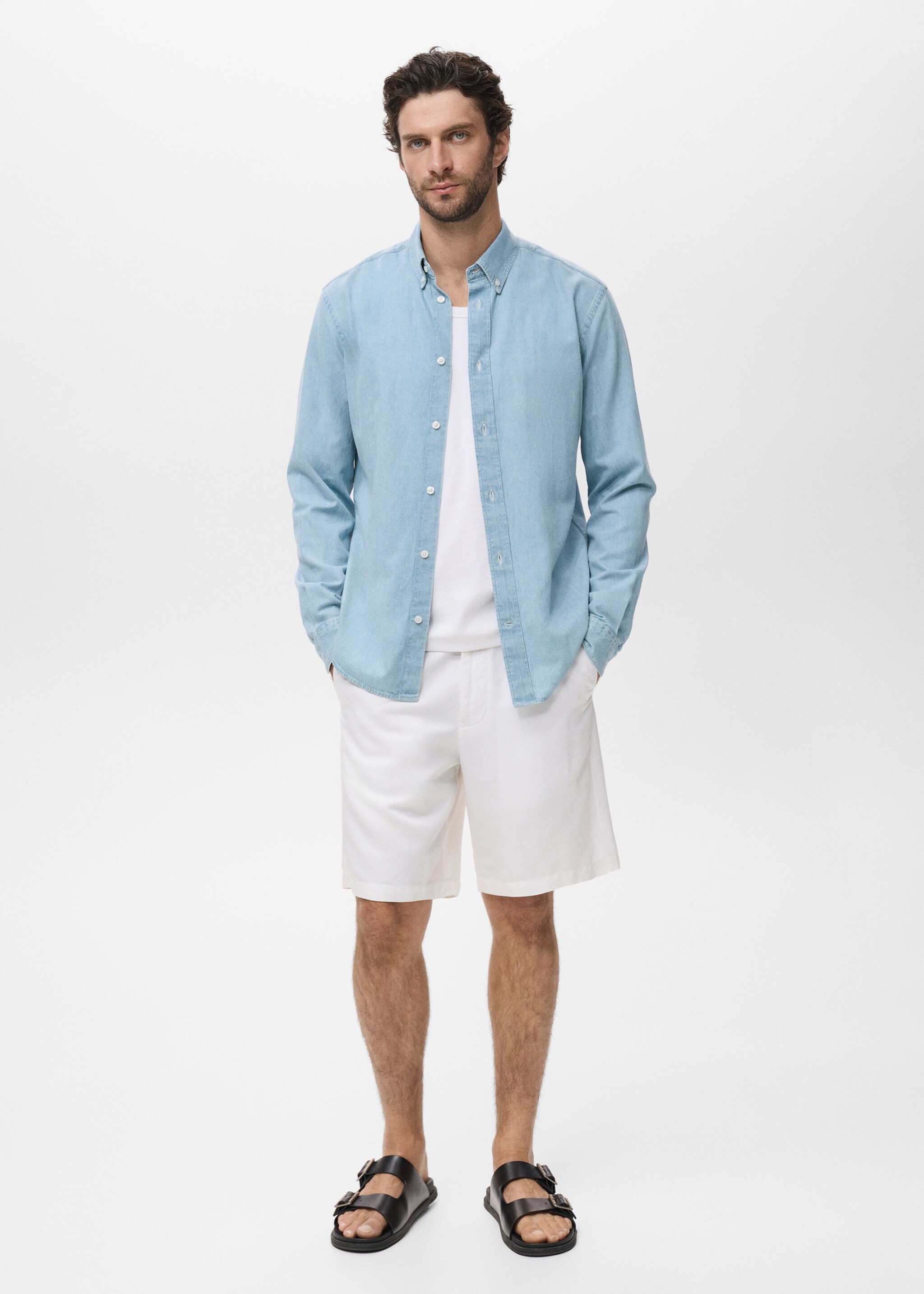 Camisa texana regular fit - Pla general