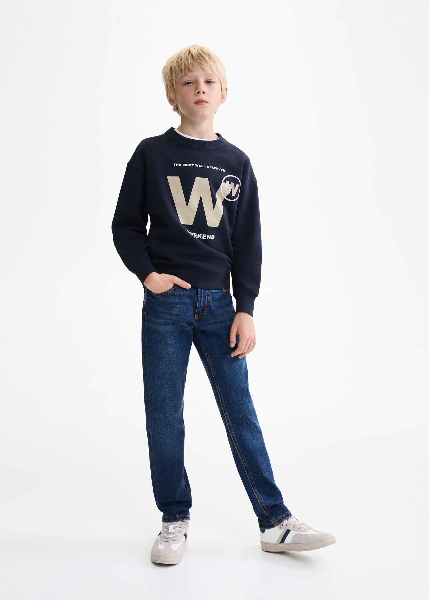 Printed cotton sweatshirt - General plane