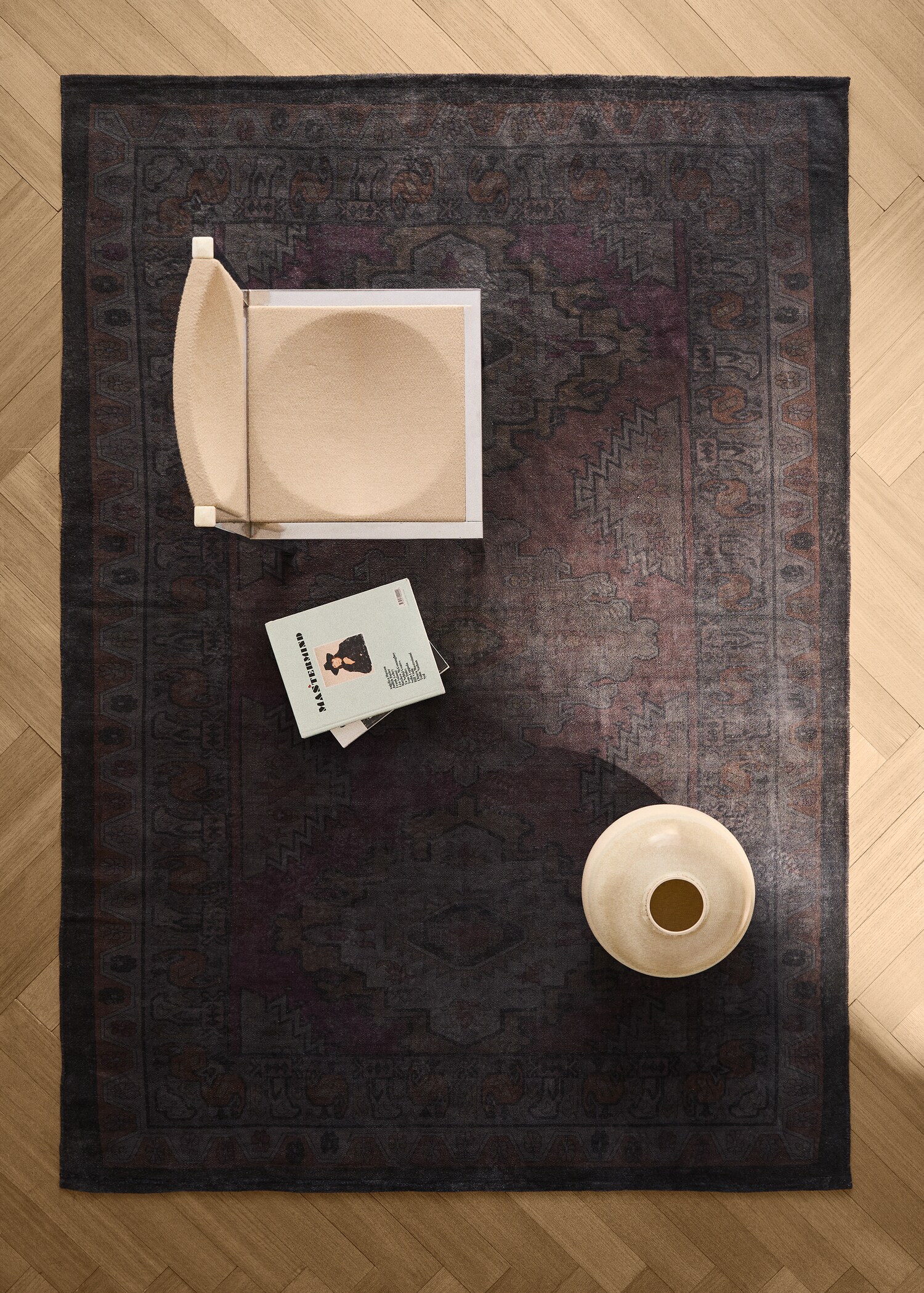 Overdyed cotton rug - General plane