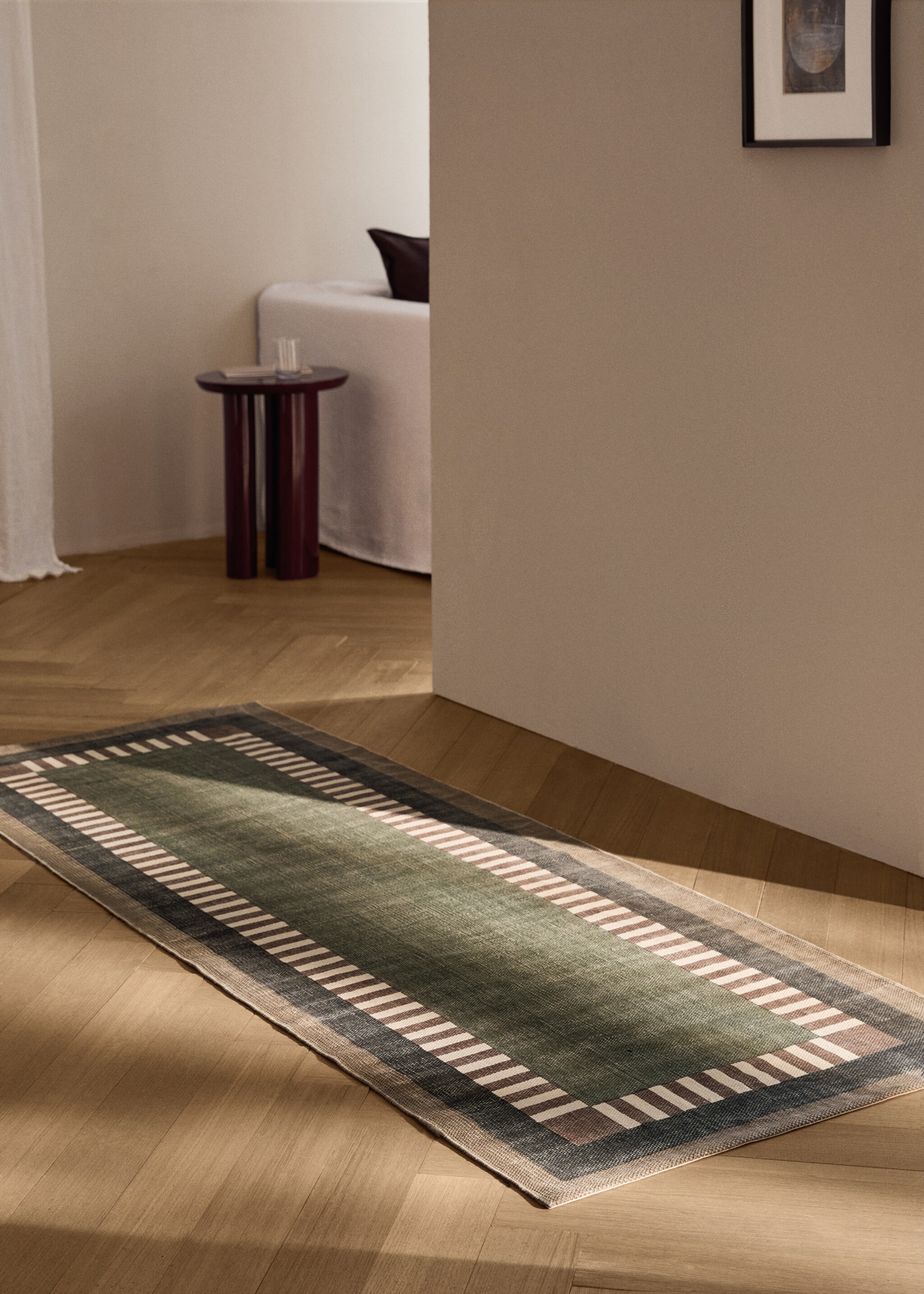 Yarn rug dama - General plane, Medium Brown. Ref: 17014791-00.