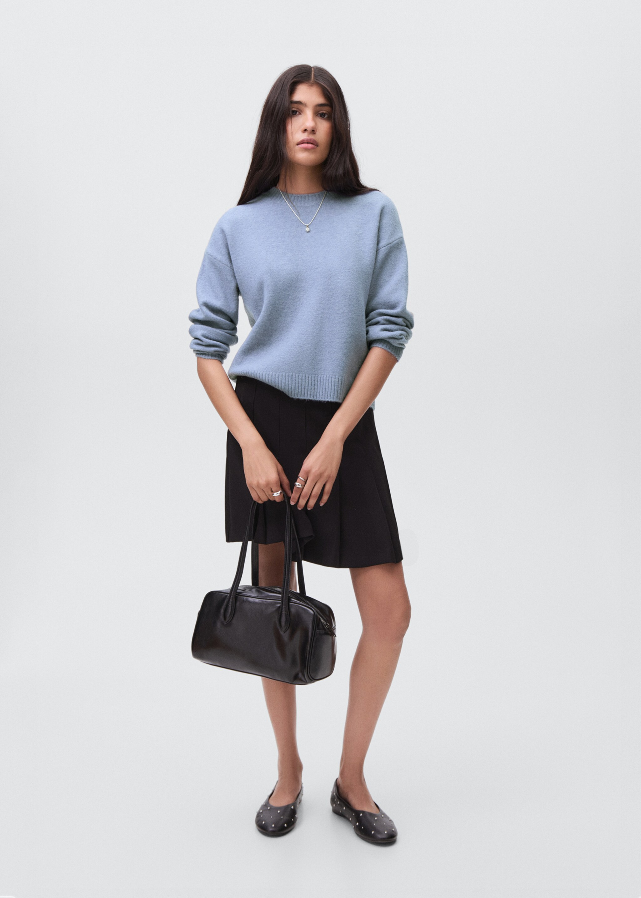 Knit sweater - General plane, Sky Blue. Ref: 17015796-00.