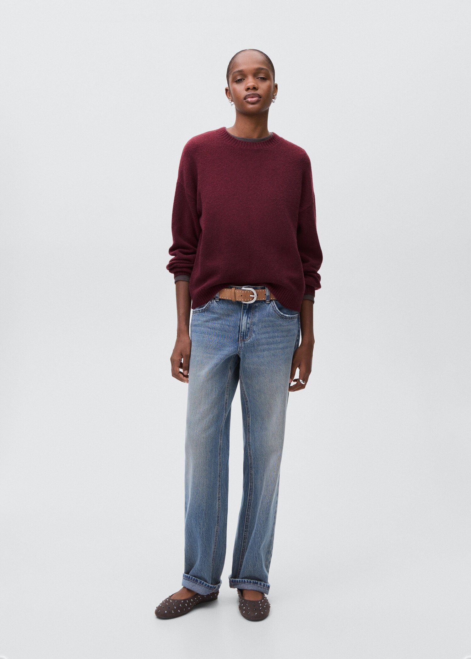 Pull-over maille en laine - Plan général