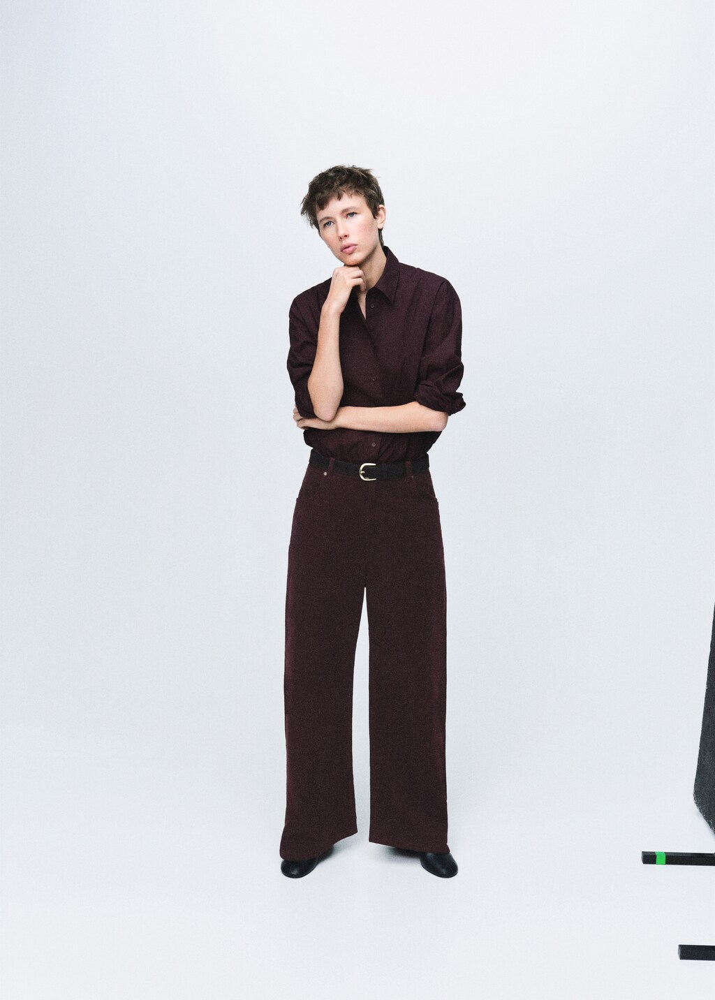 Wide leg low-rise corduroy jeans - image 2