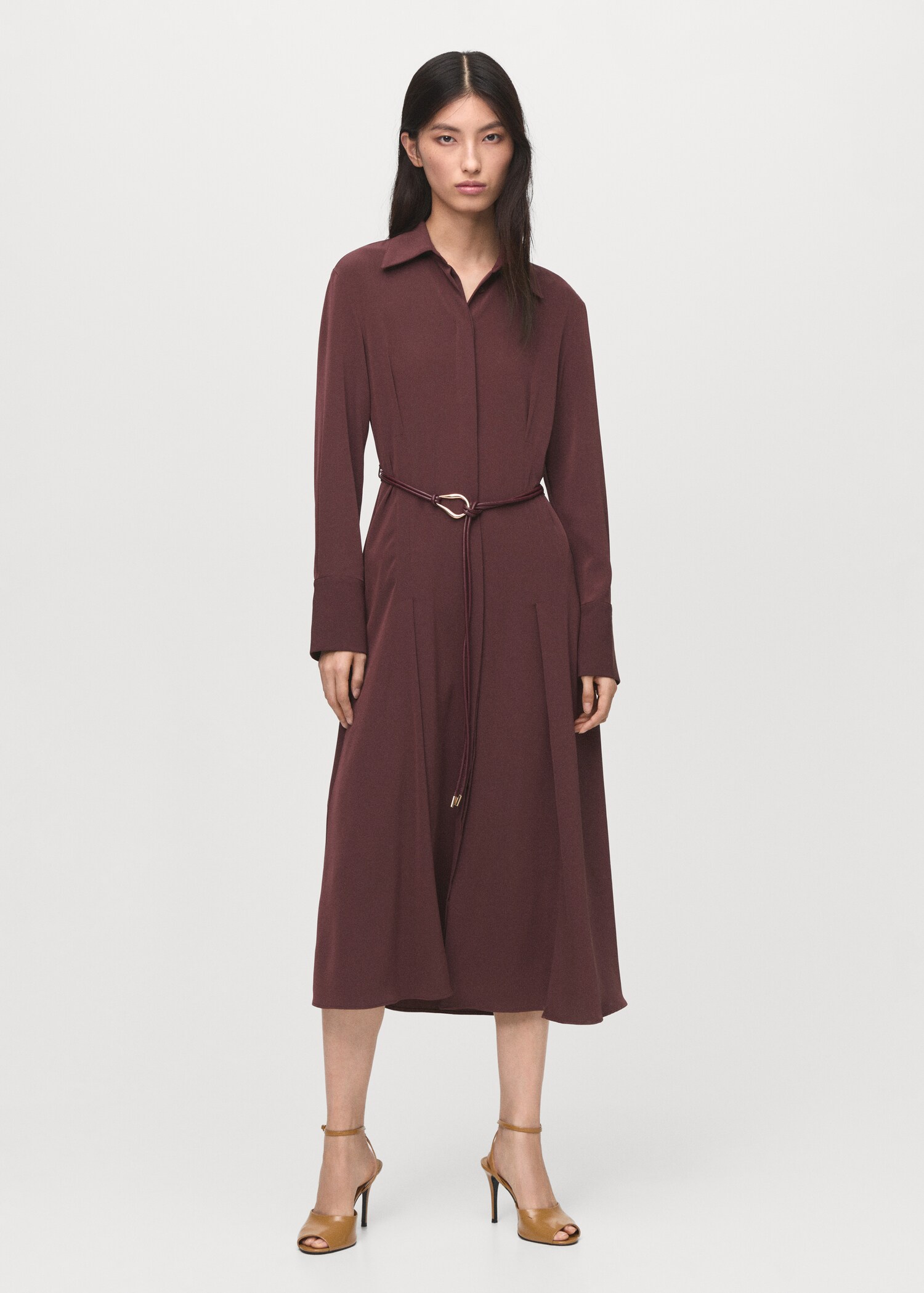 Robe chemisier ceinture - Plan général