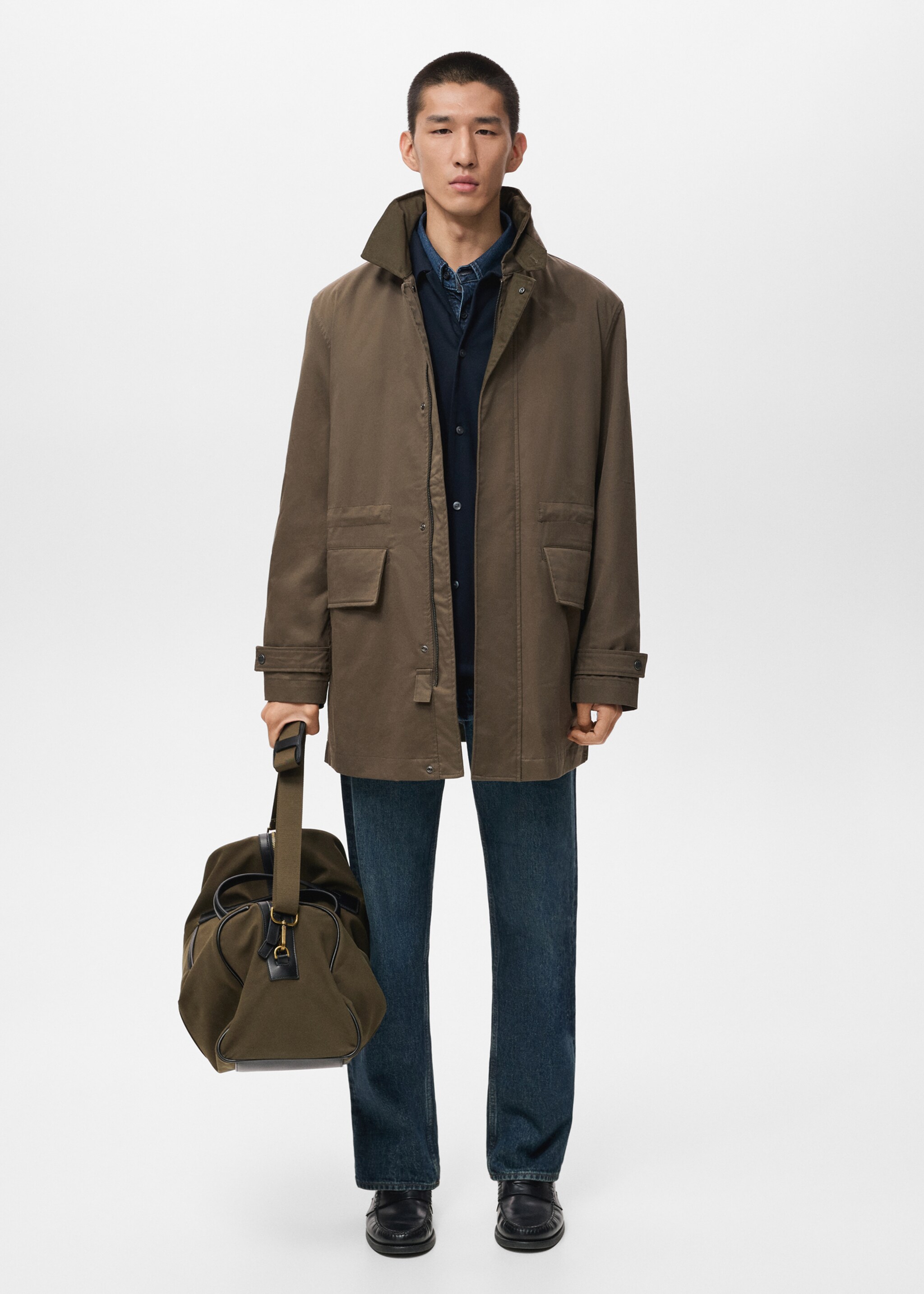 Parka pardo - General plane, Olive Green. Ref: 17015971-00.
