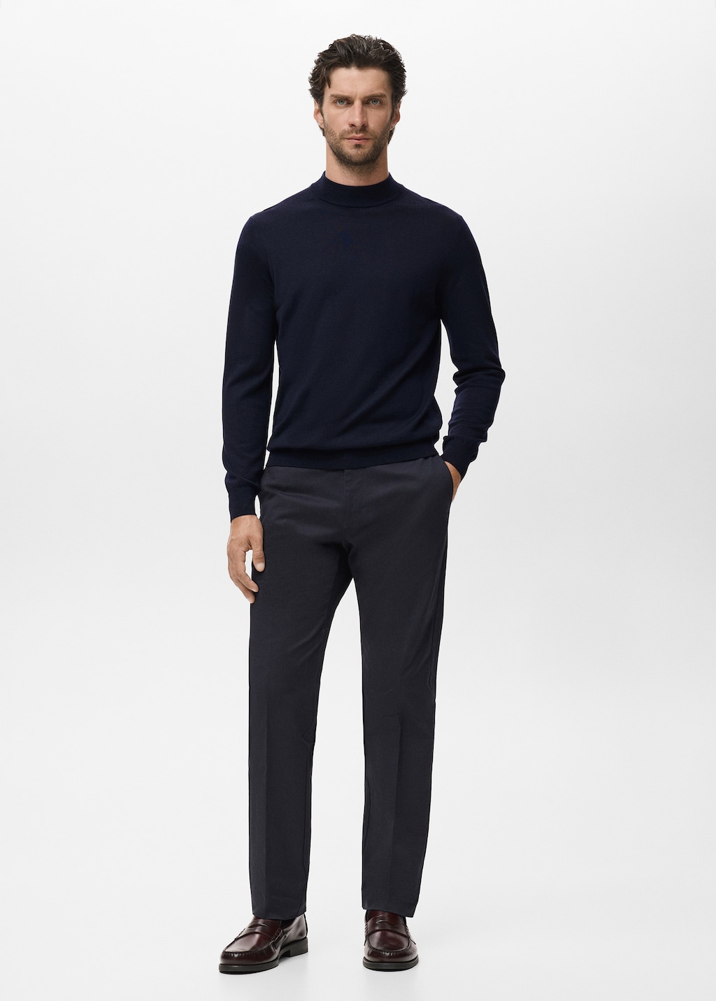 100% merino wool turtleneck sweater