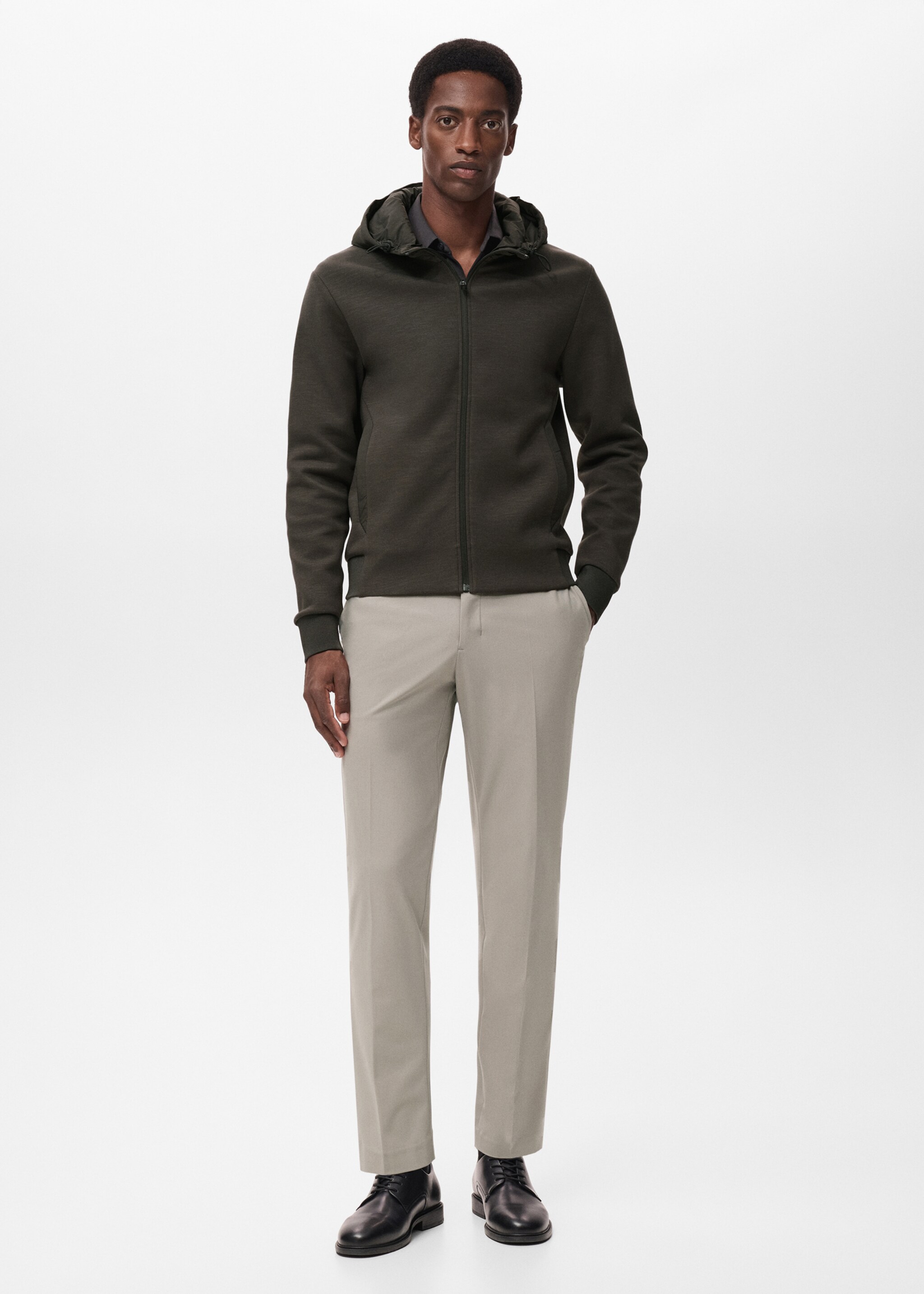 Thermolite® hoodie - General plane, Medium Brown. Ref: 17015979-00.