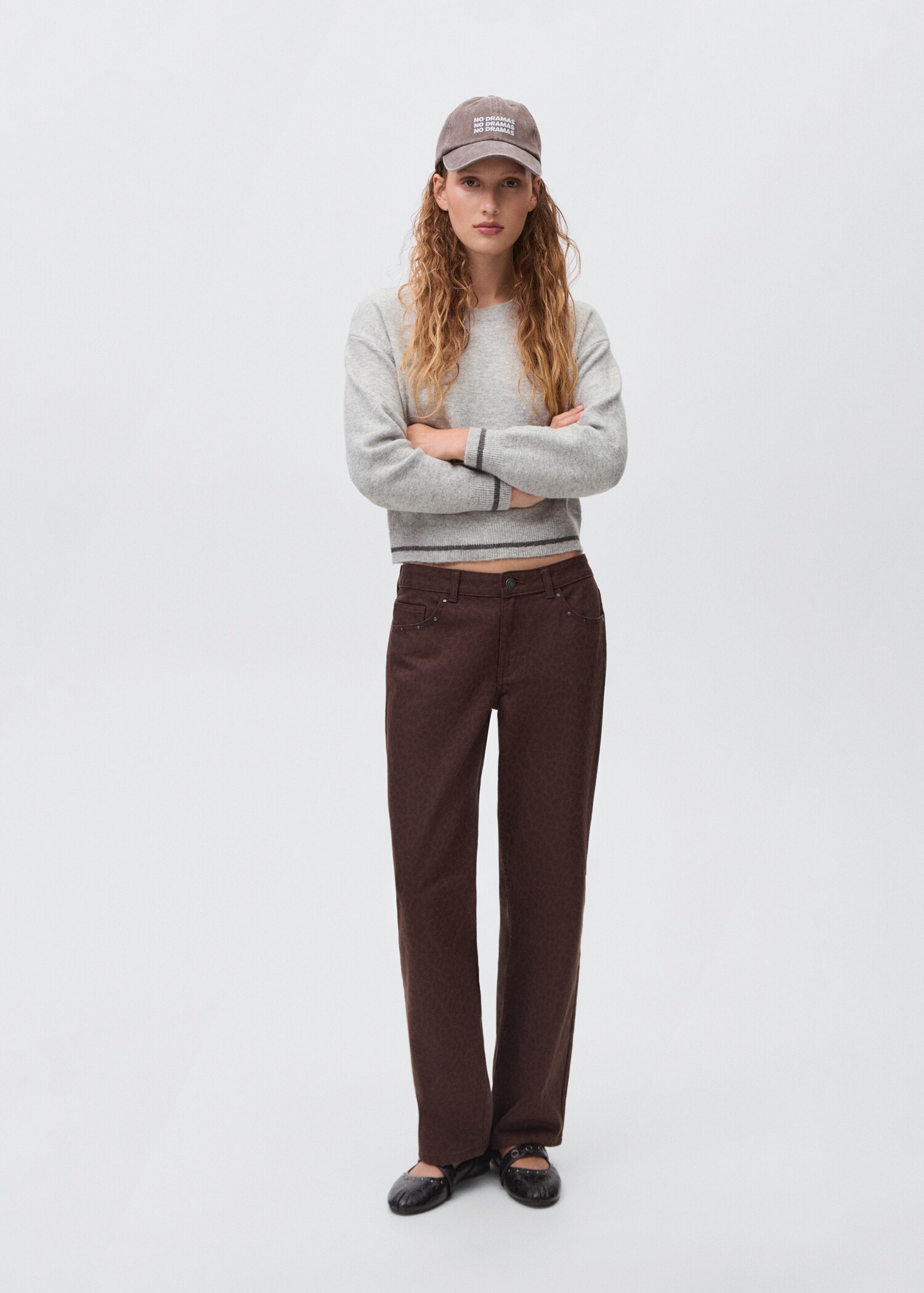 Pull-over brodé maille - Plan général