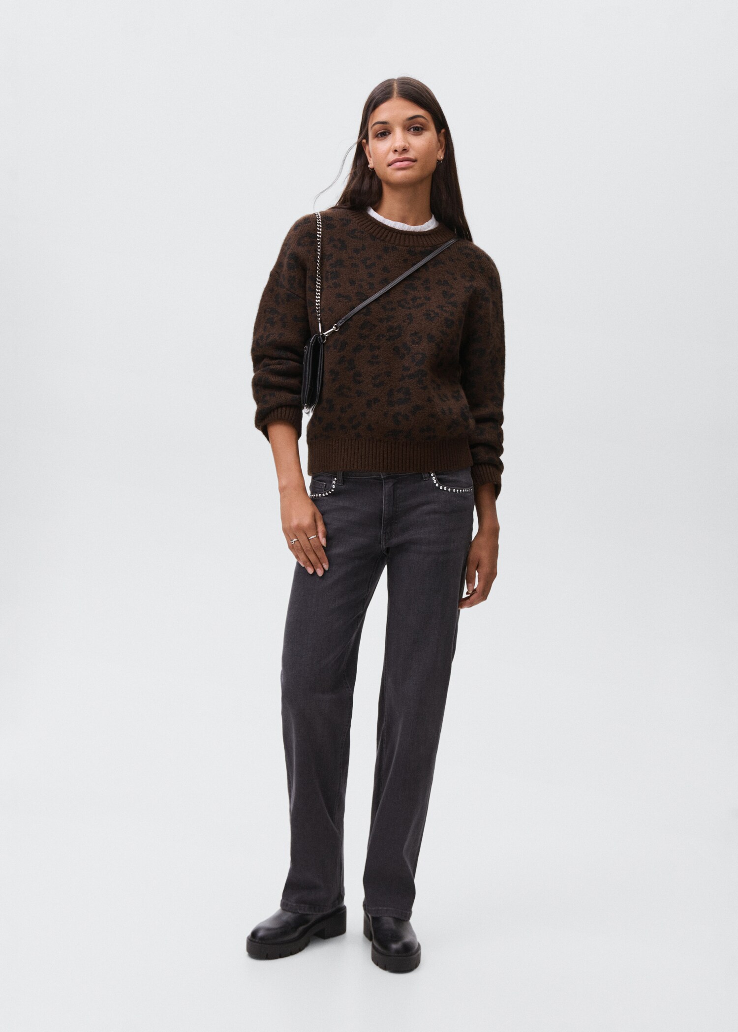 Pullover mit Leopardenmuster - Allgemeine Ansicht