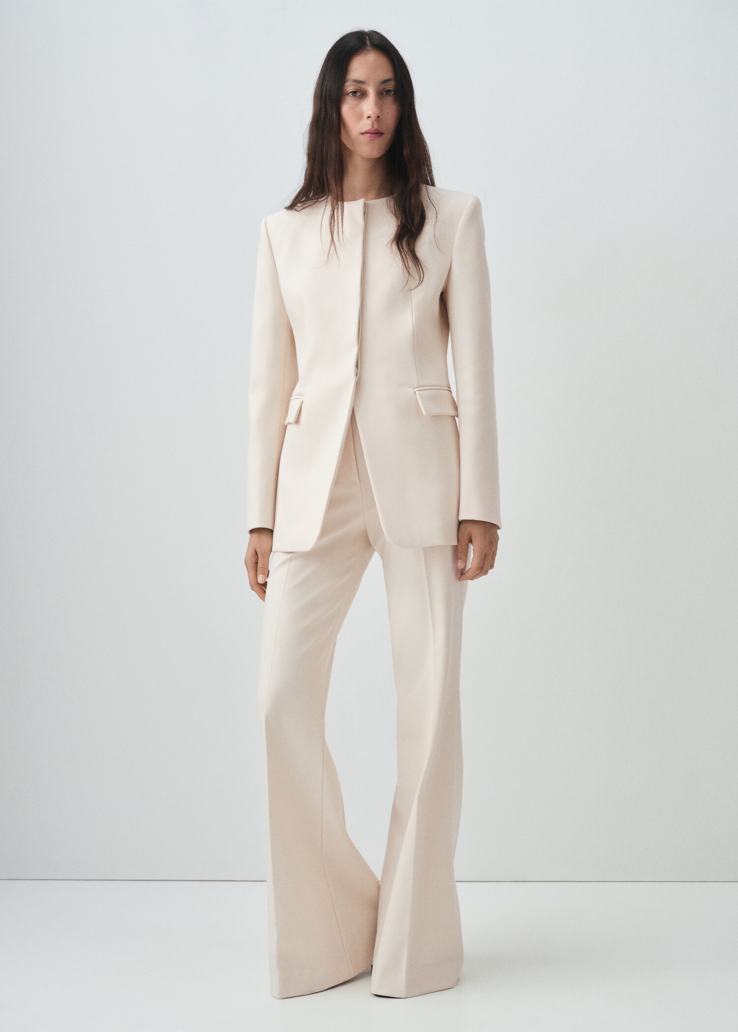 Straight-fit suit trousers - General plane