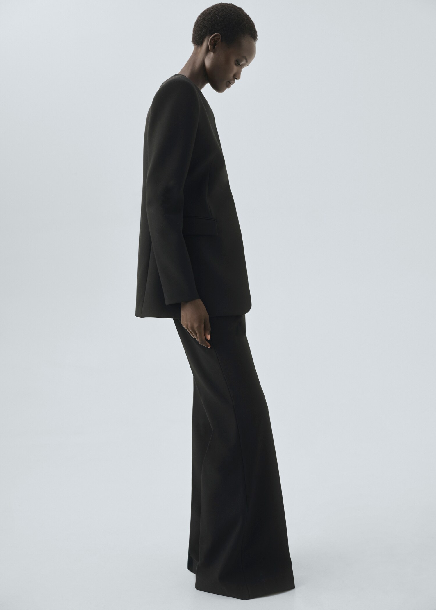 Straight-fit suit trousers - General plane