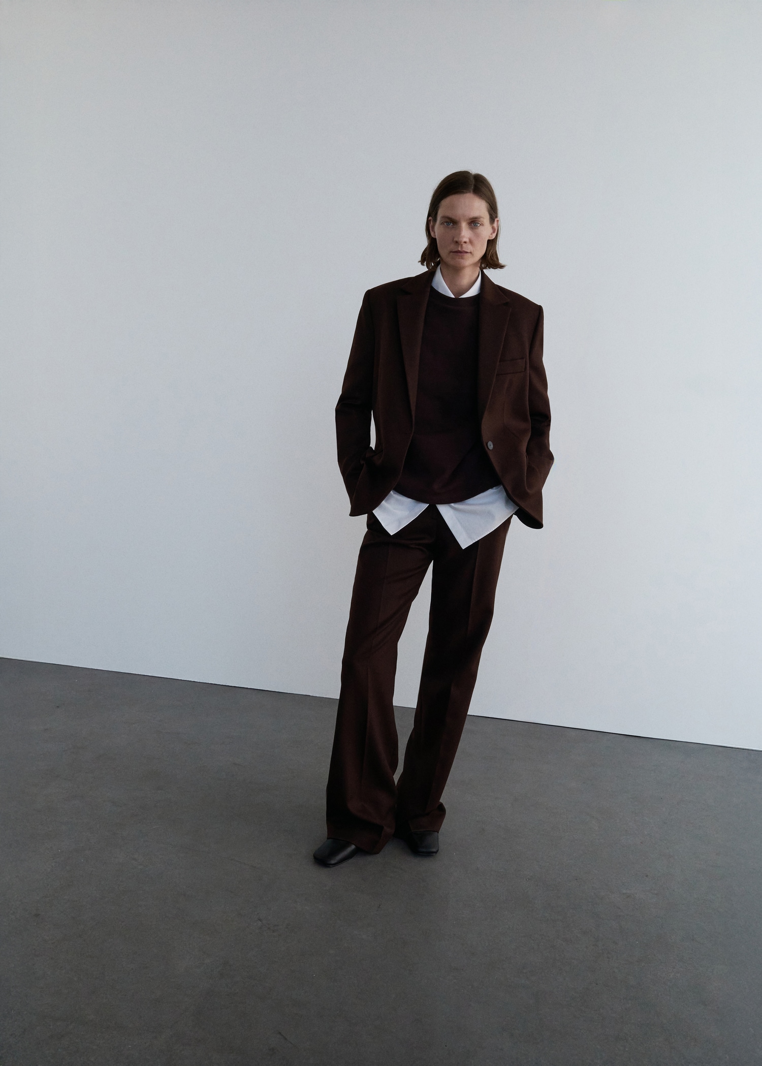 Pantalon costume 100 % laine - Plan général
