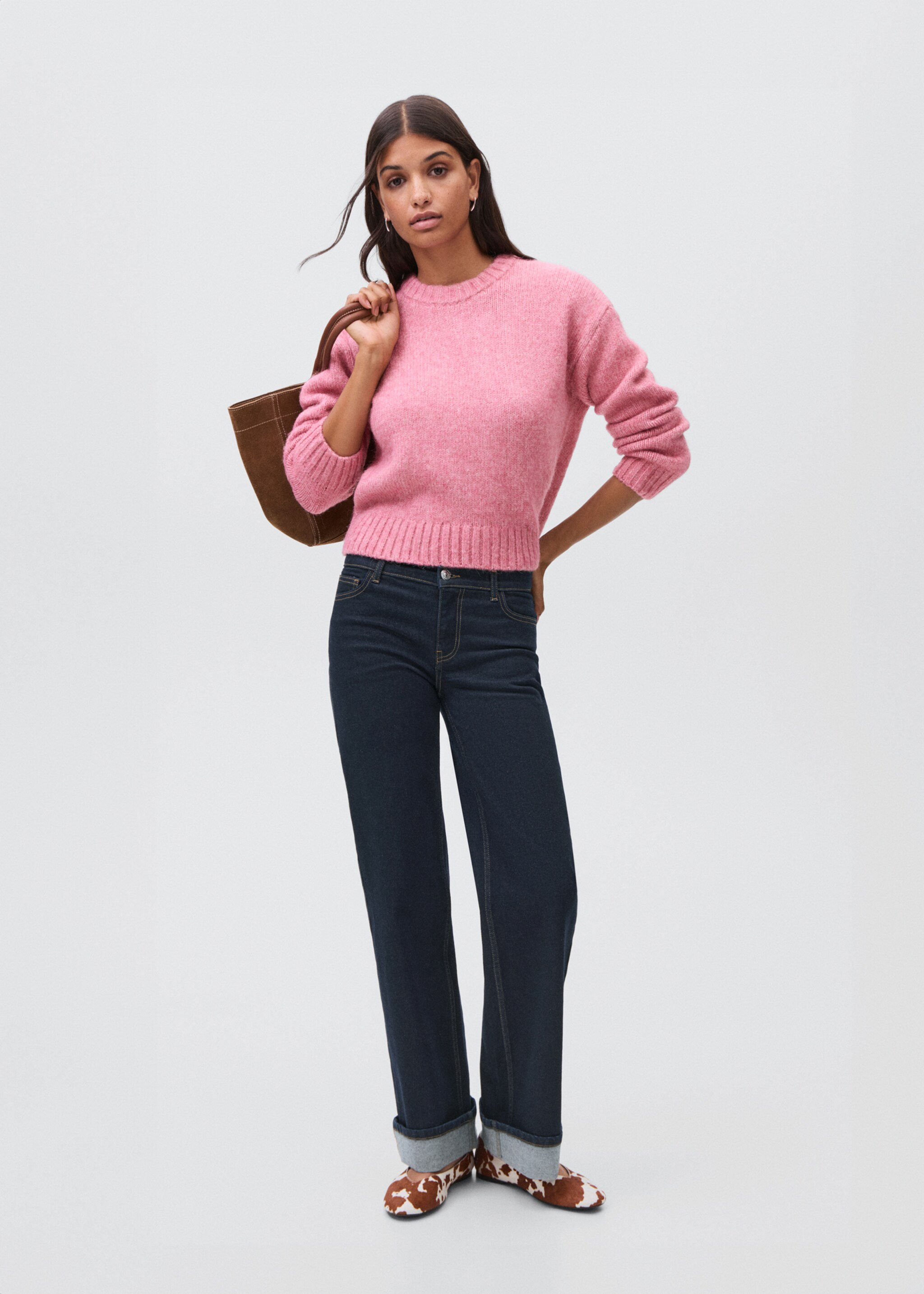Knit sweater - General plane, Neon Pink. Ref: 17017126-00.