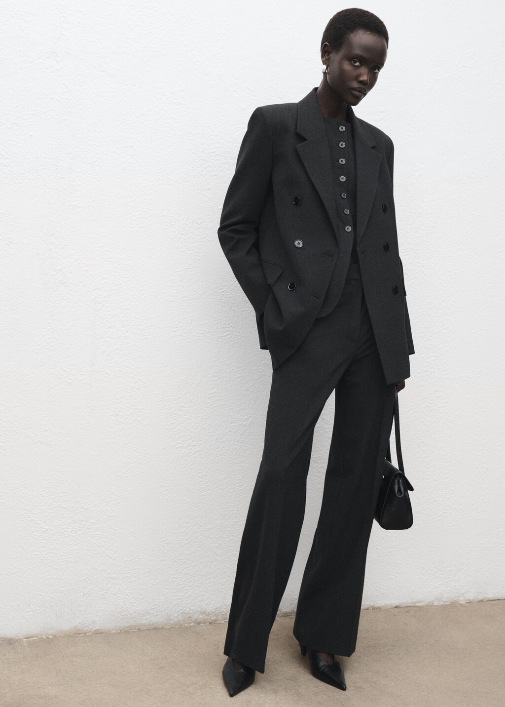 Double-breasted suit jacket - Women | MANGO Chad
