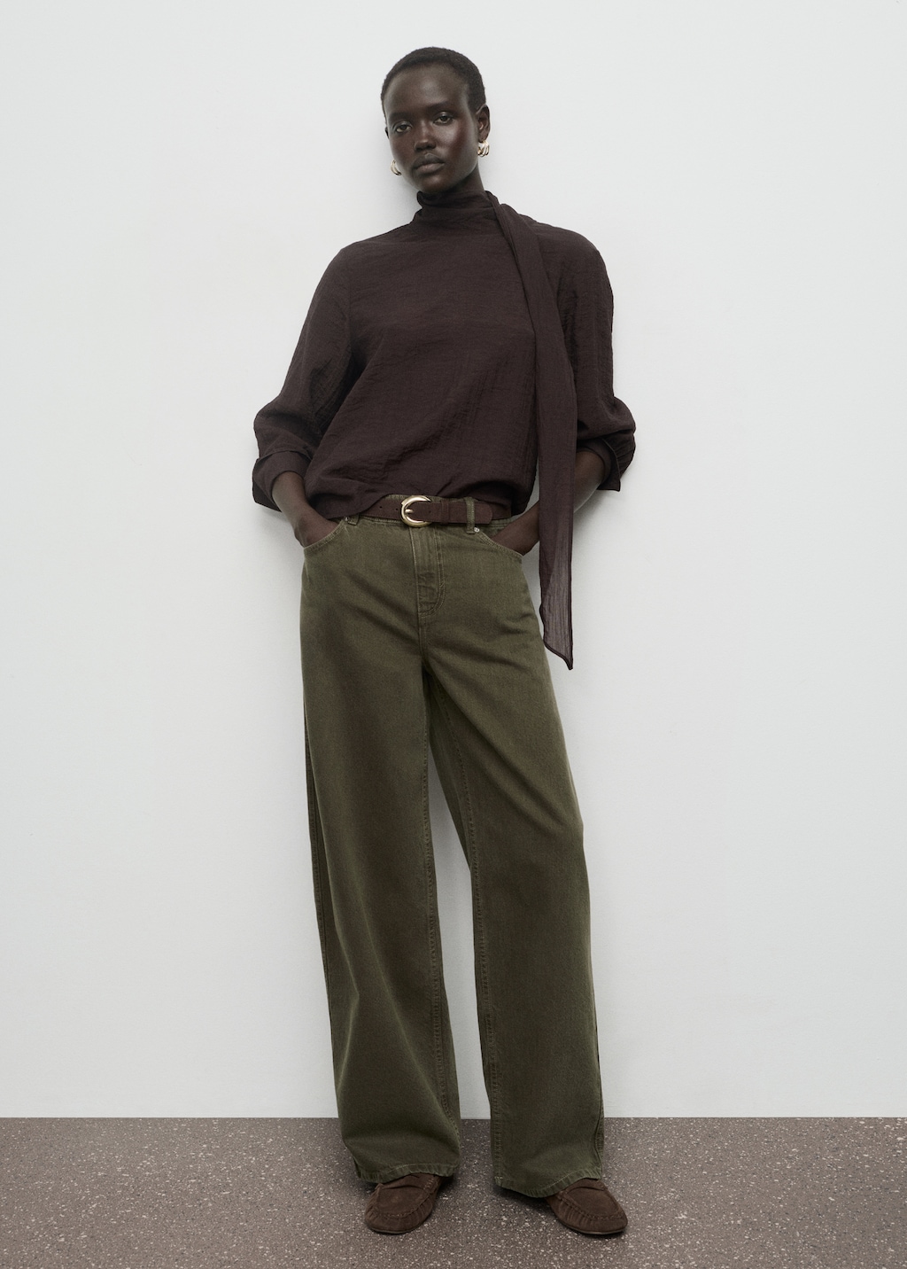 Mango Low-rise barrel jeans