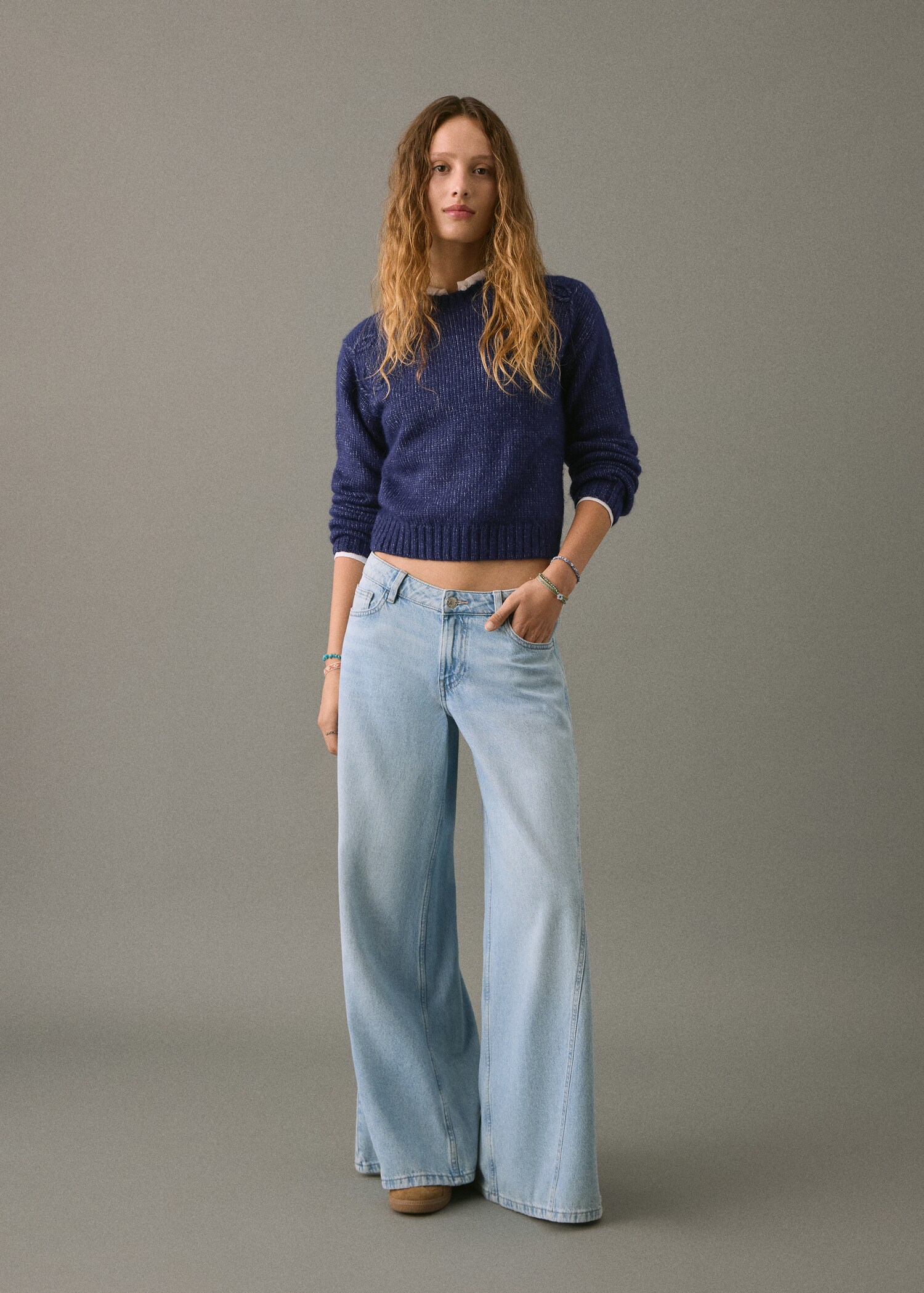 Pull-over brodé maille - Plan général