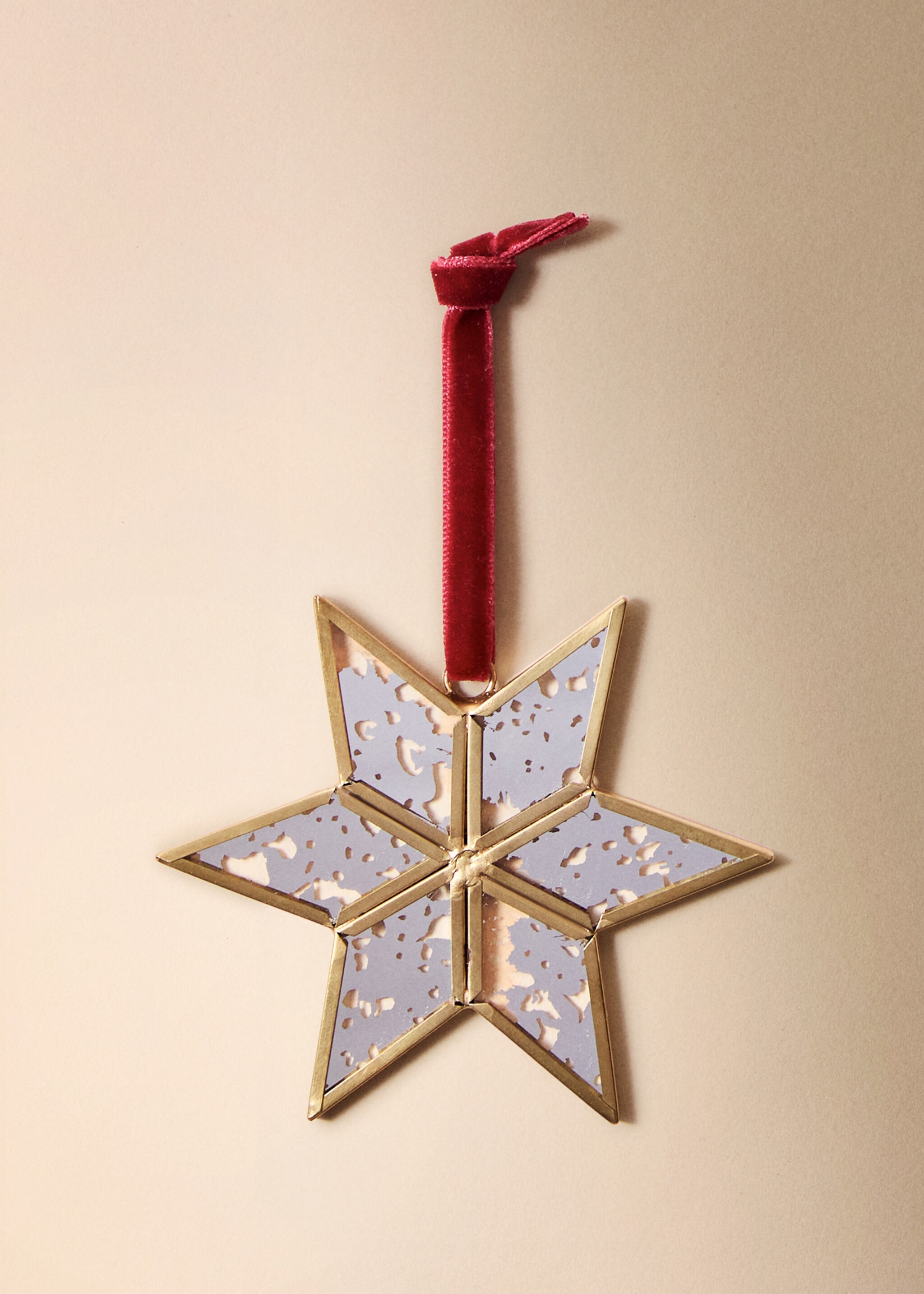 Crystal star decoration - General plane, Gold. Ref: 17018288-00.