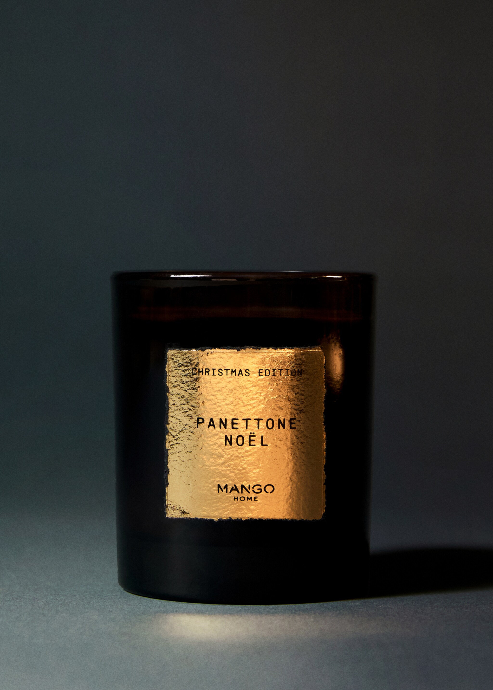 Aromakerze Panettone Noël 200 gr - Allgemeine Ansicht, Gold. Ref: 17018296-00.