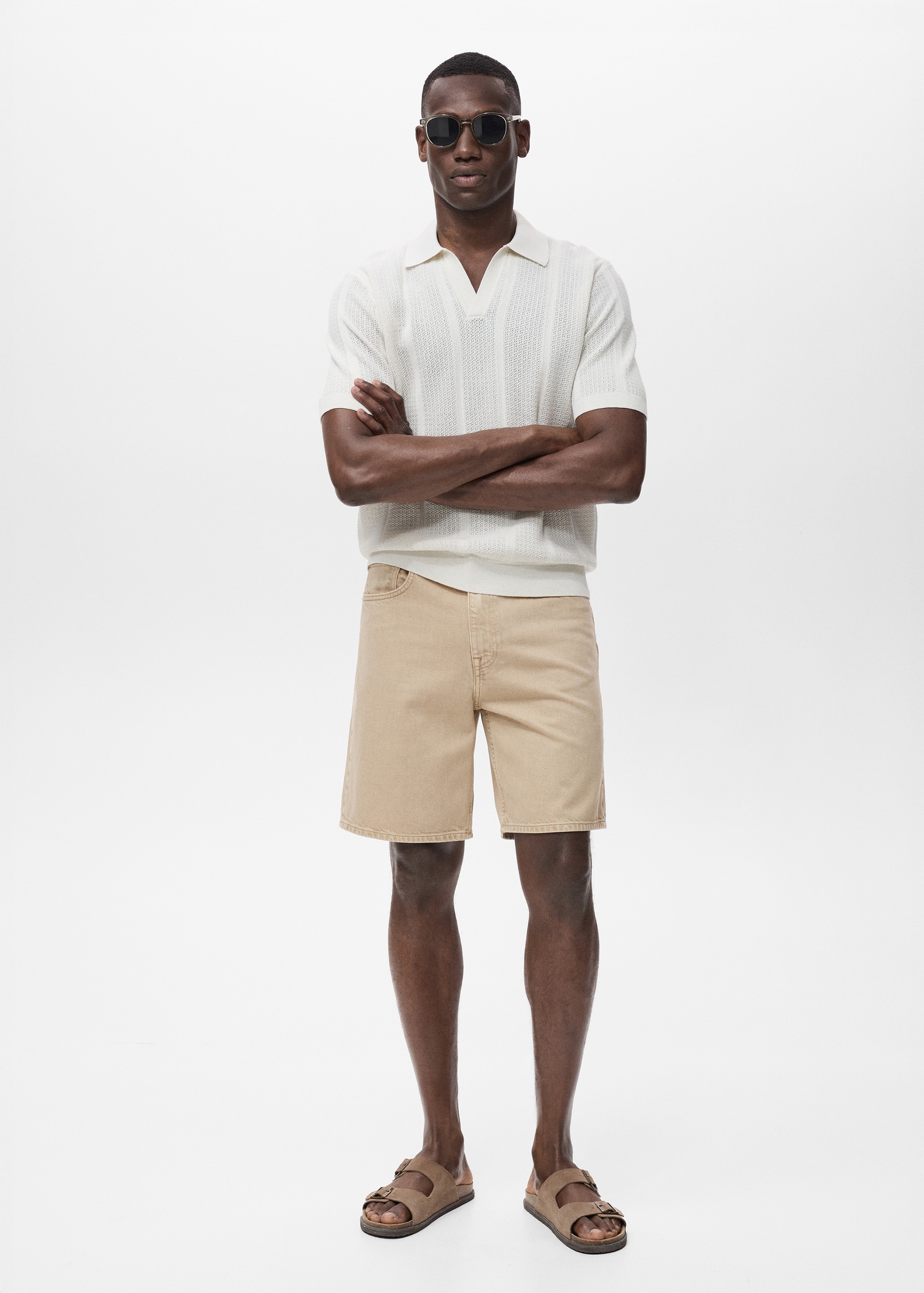 Regular-fit denim shorts Men MANGO Indonesia