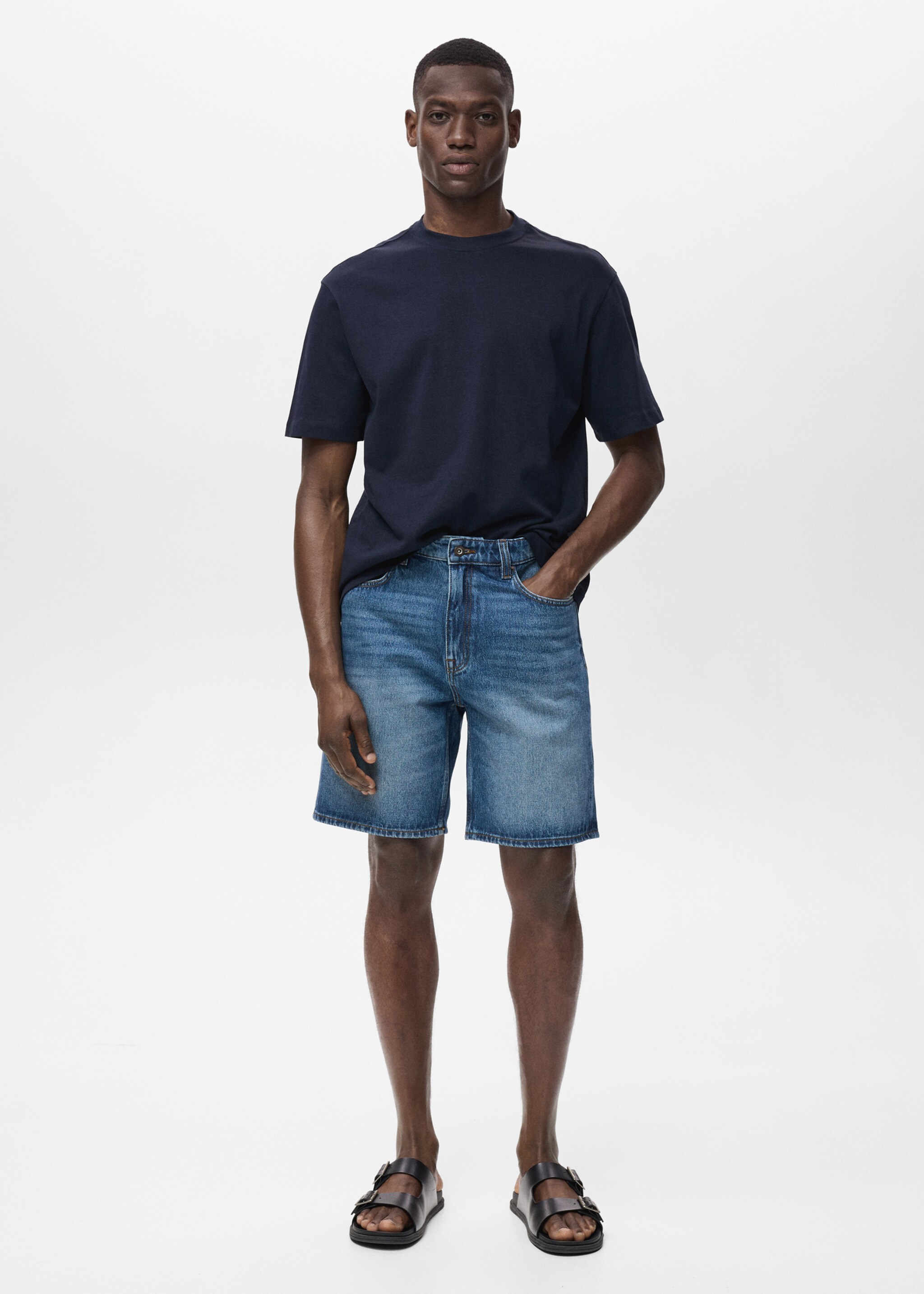 Bermuda en jean regular-fit - Plan général