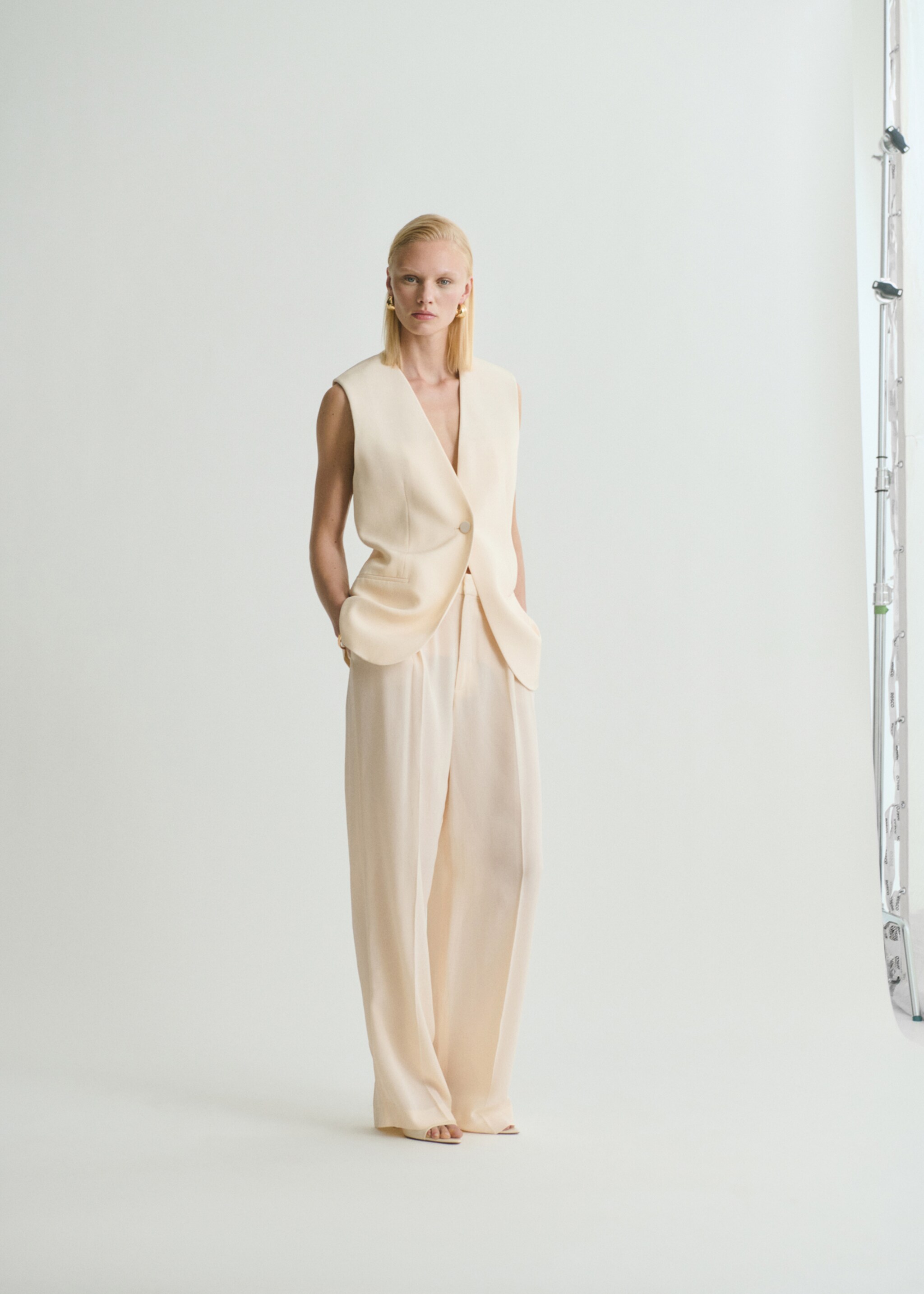 Pantalon costume droit fluide - Plan général