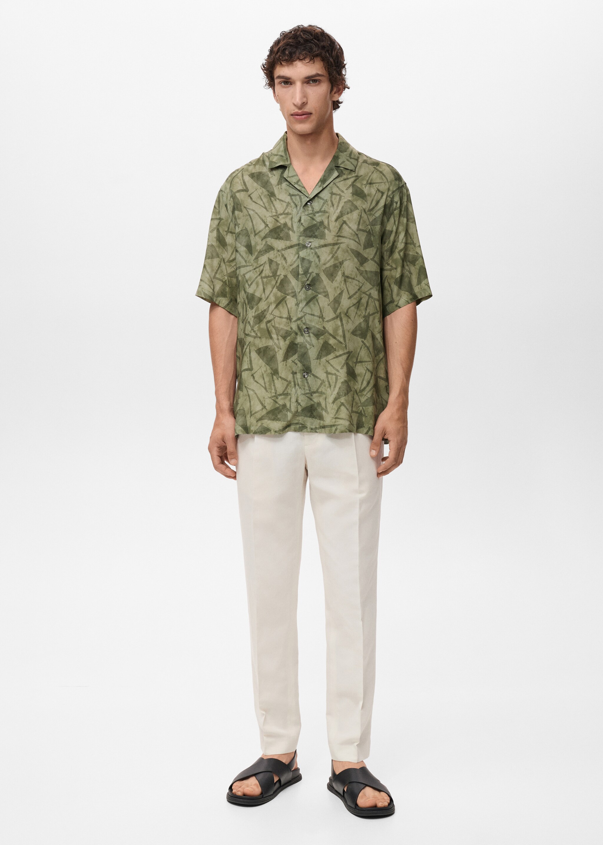 Printed bowling shirt - General plane