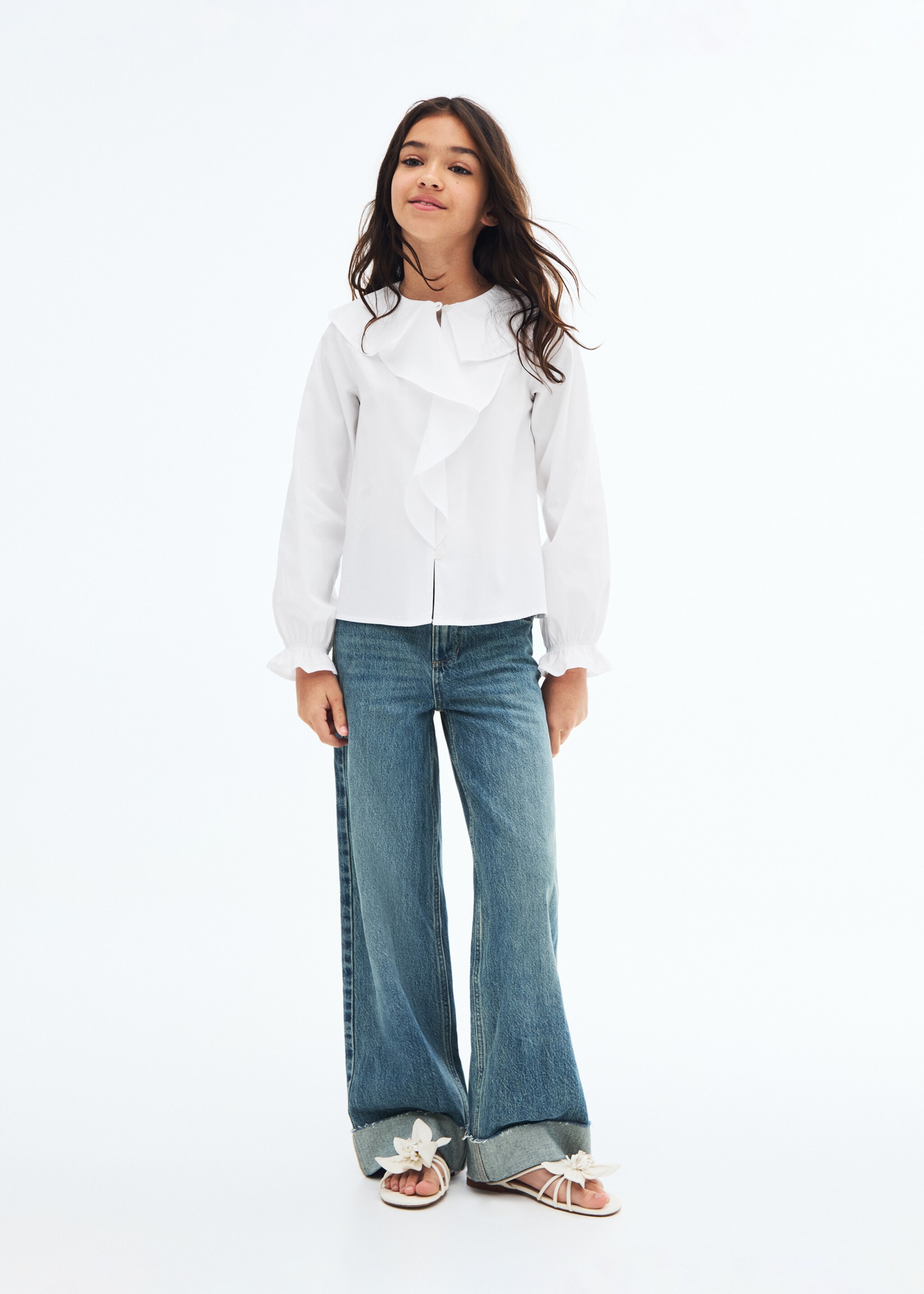Shirt with ruffle detail - General plane
