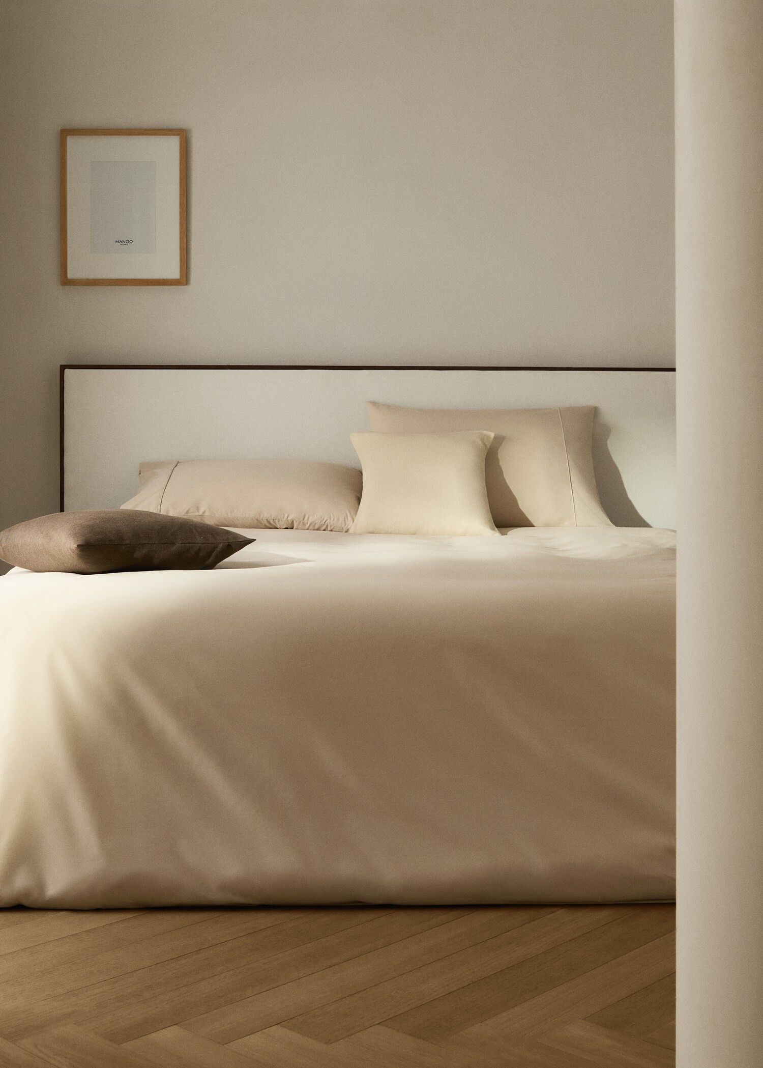 Bettbezug aus Baumwoll-Perkal, 500er Fadendichte, 150/160 cm Bett - Allgemeine Ansicht