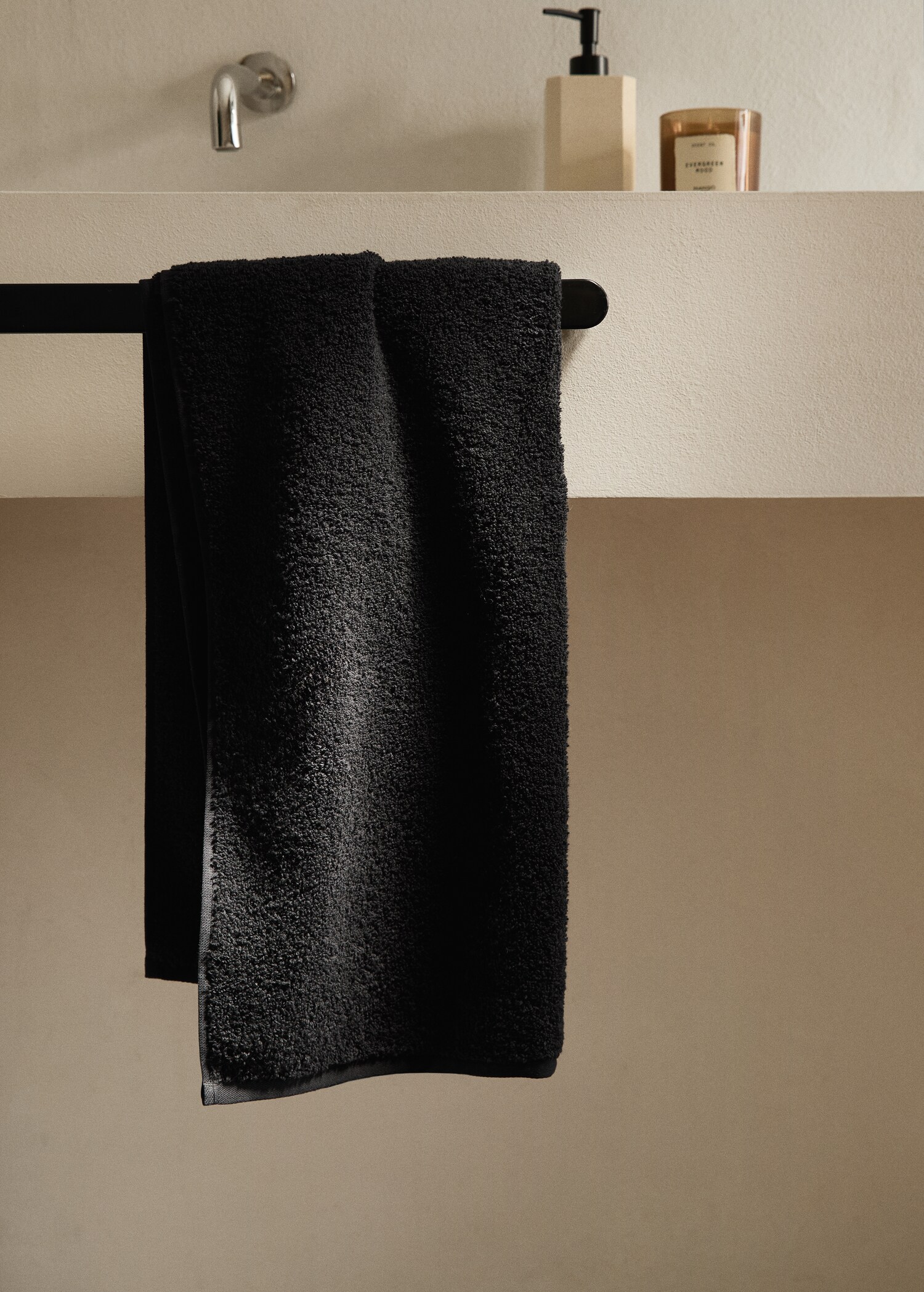 Zachte katoenen handdoek - Overzichtstekening
