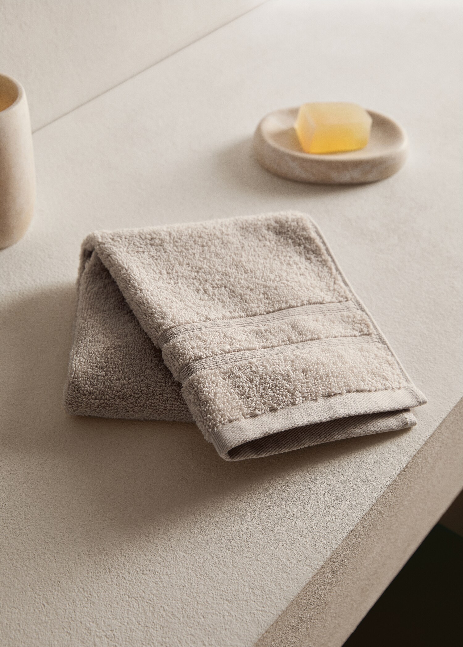 Serviette invité coton bouclette - Plan général