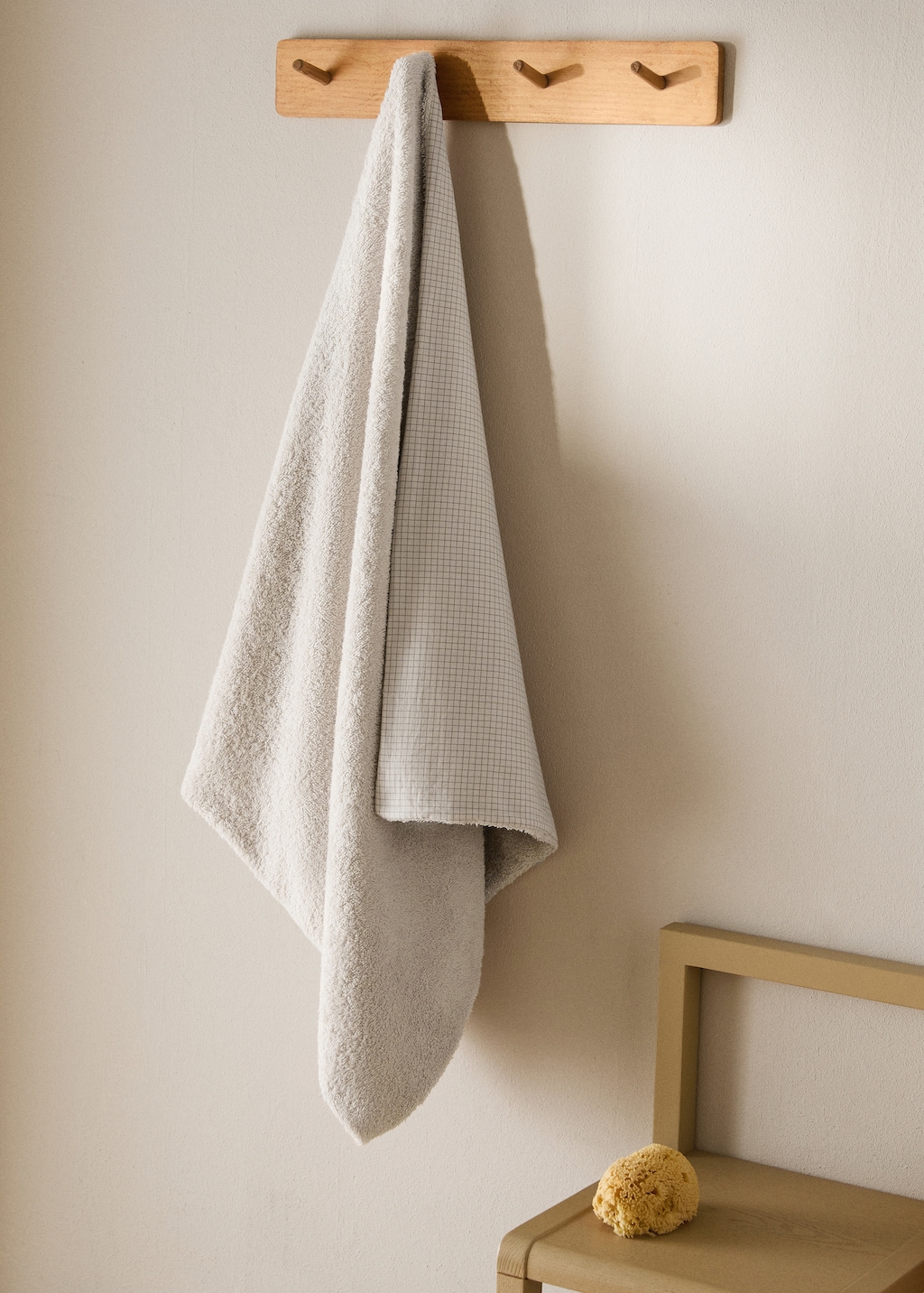 Children's cotton check towel