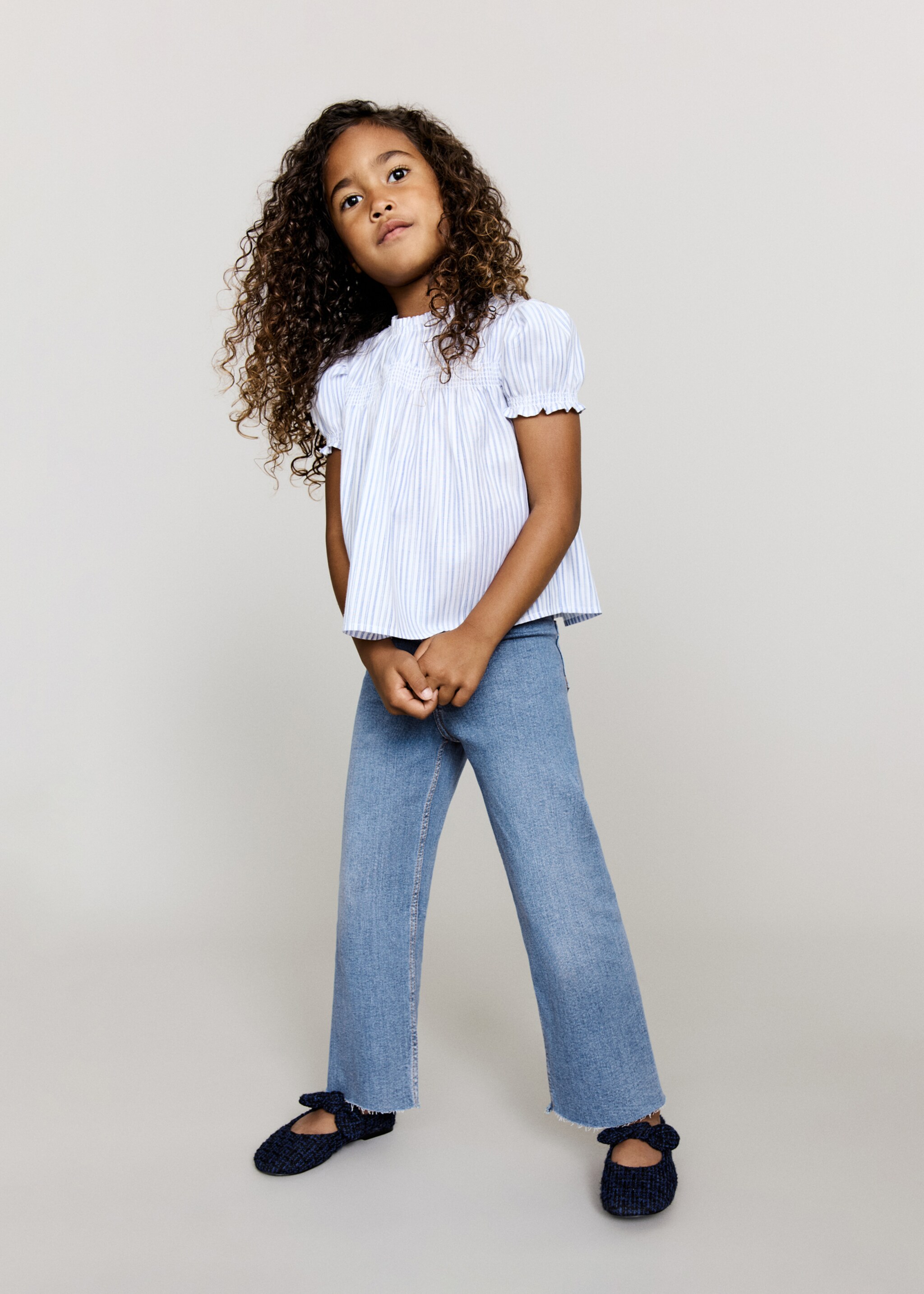 Cotton culotte jeans - General plane
