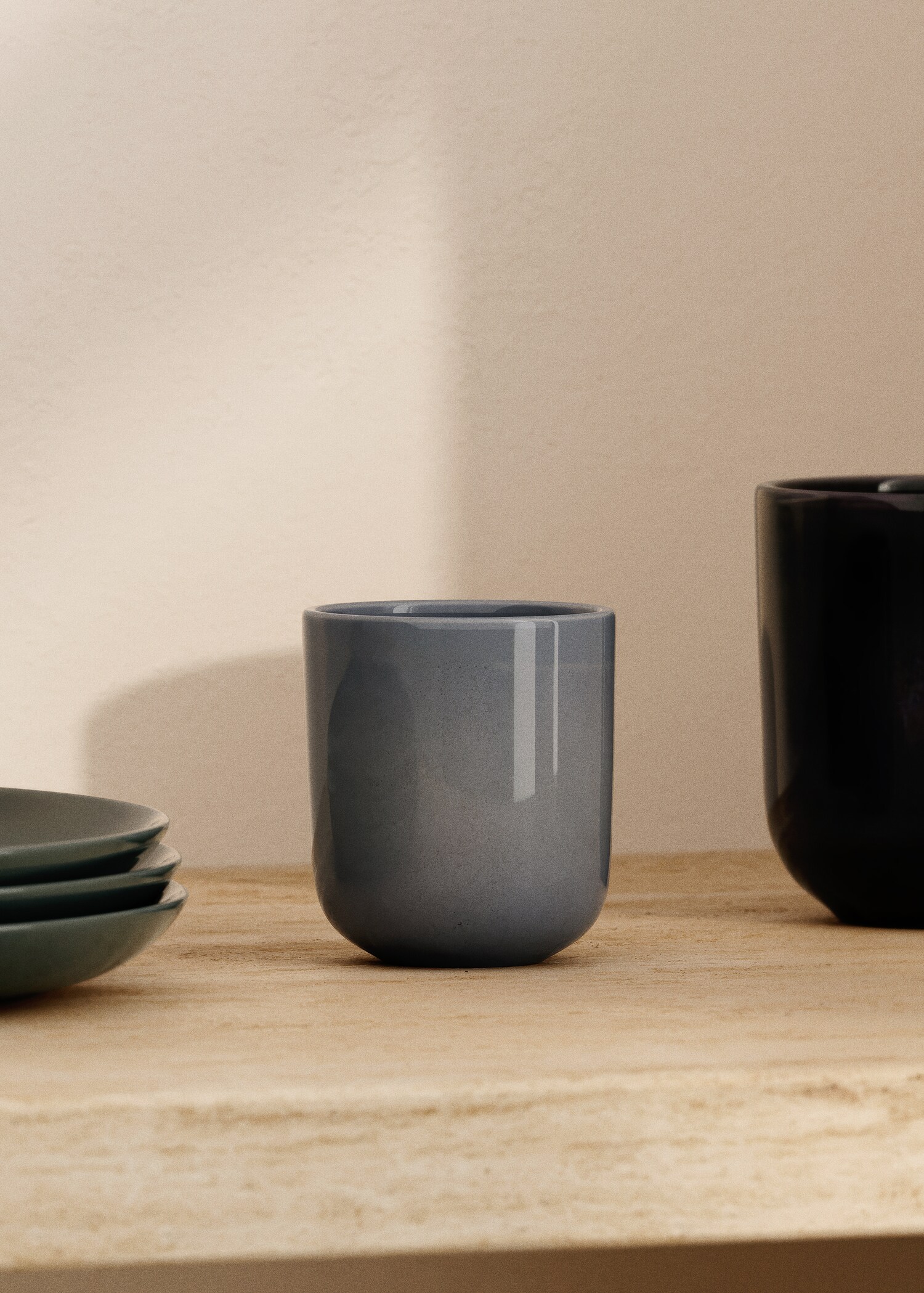 Espresso-Kaffeetasse aus Gres - Allgemeine Ansicht