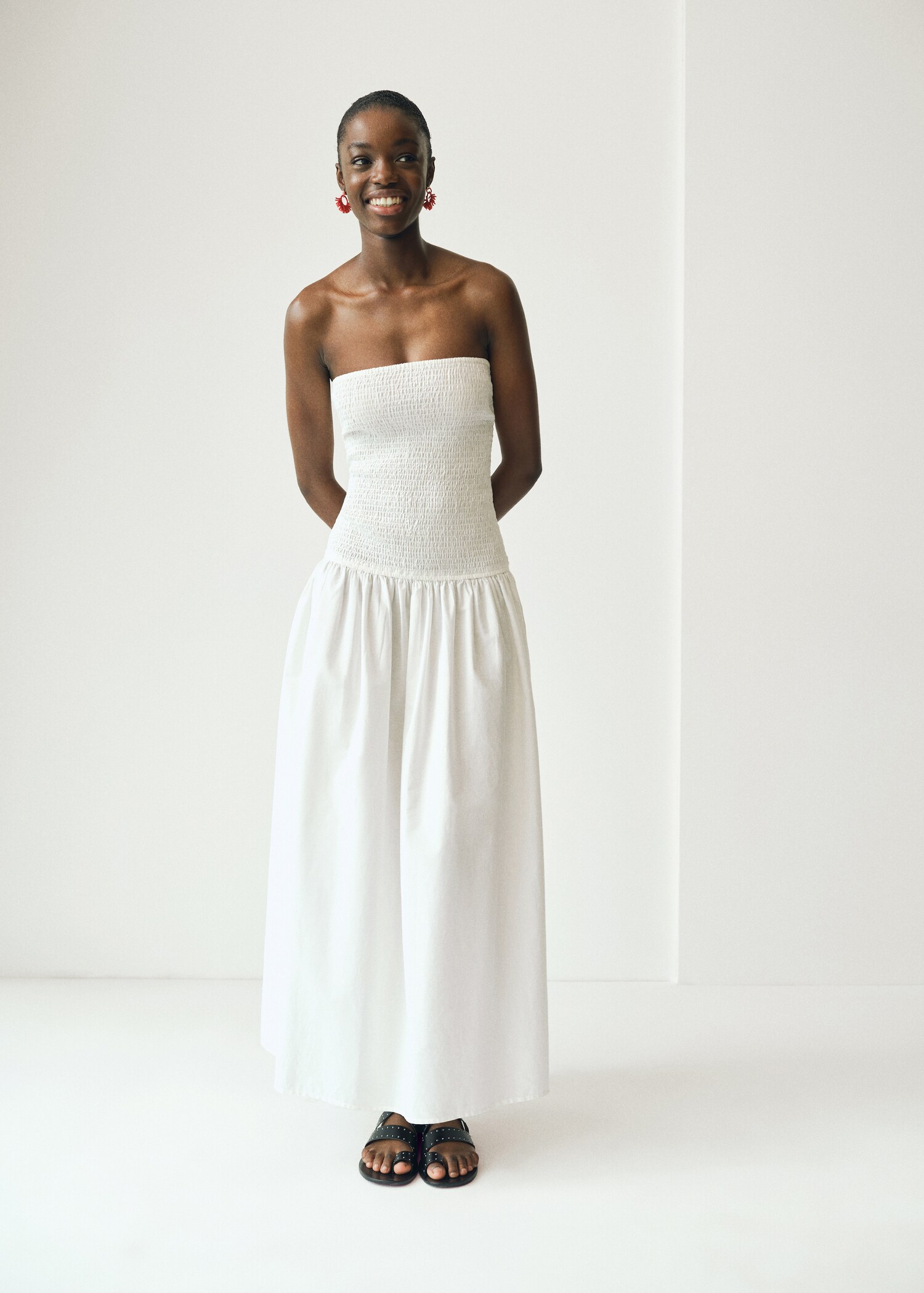 Strapless maxi-dress - General plane