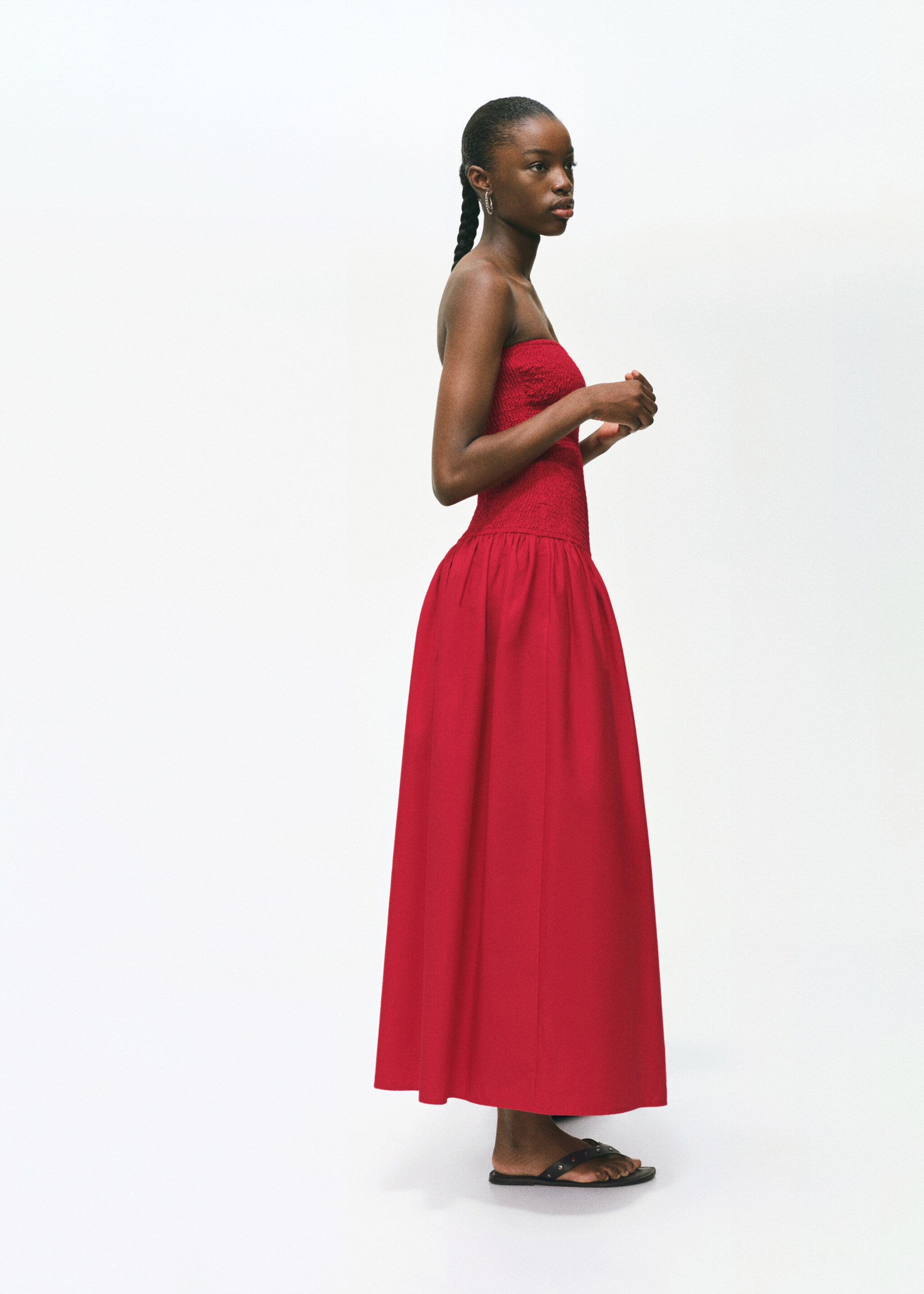 Strapless maxi-dress - General plane