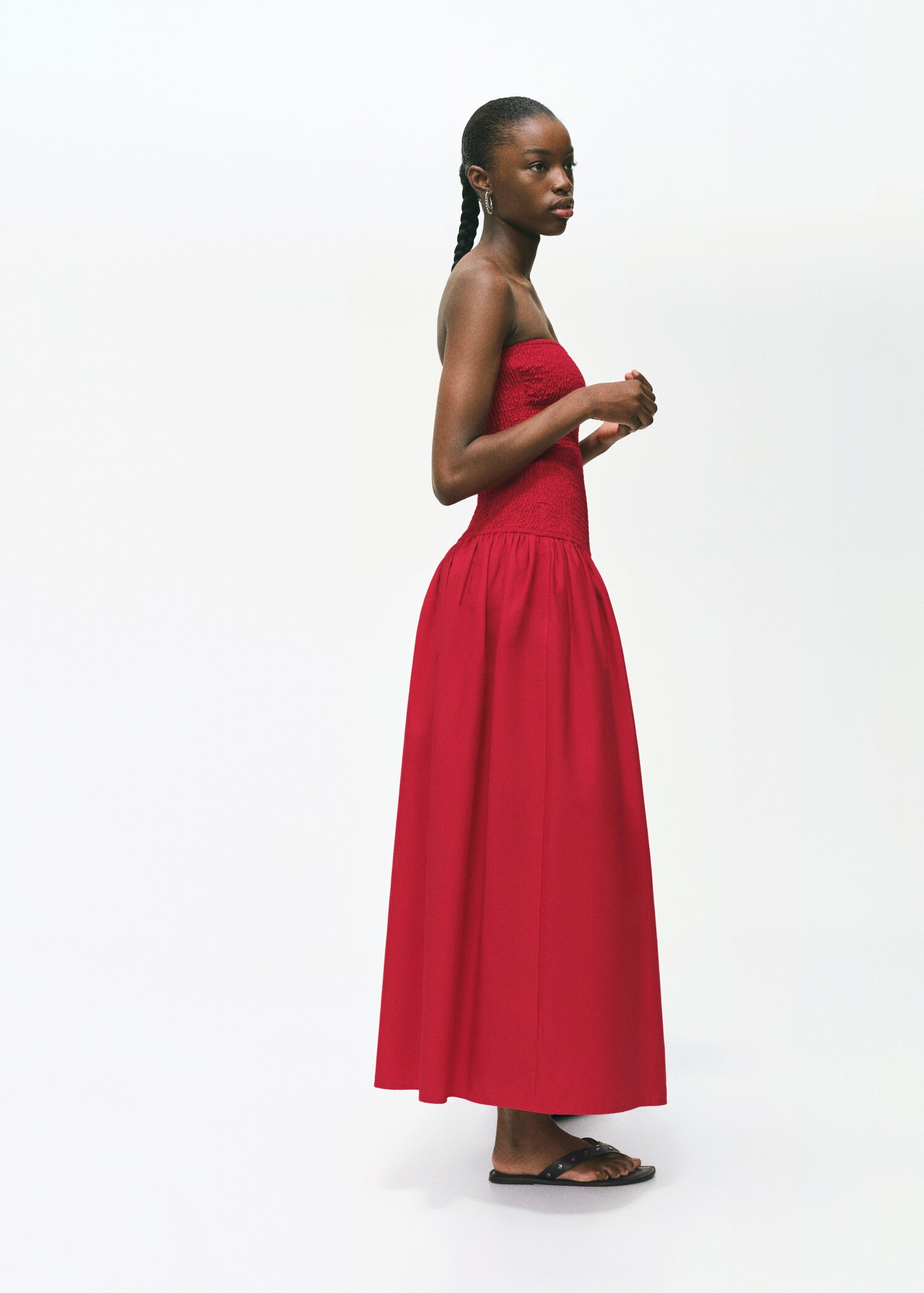 Strapless maxi-dress - General plane