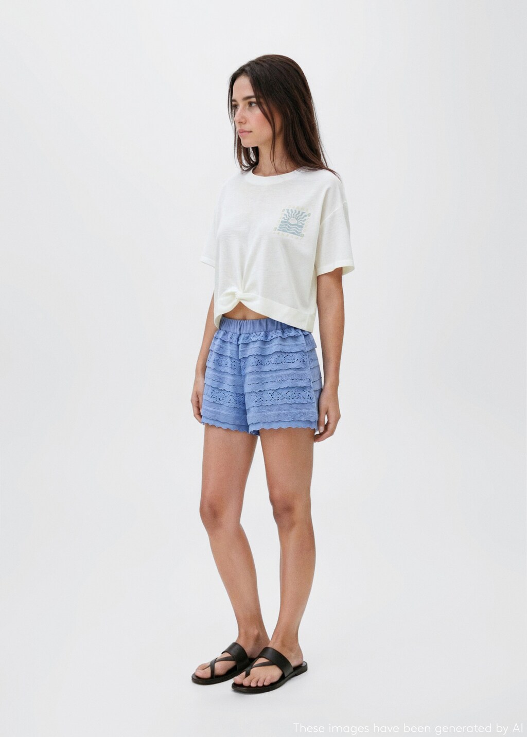 tシャツ Knot Crop T レディース Knot crop T-shirt - Teen | MANGO Jordan