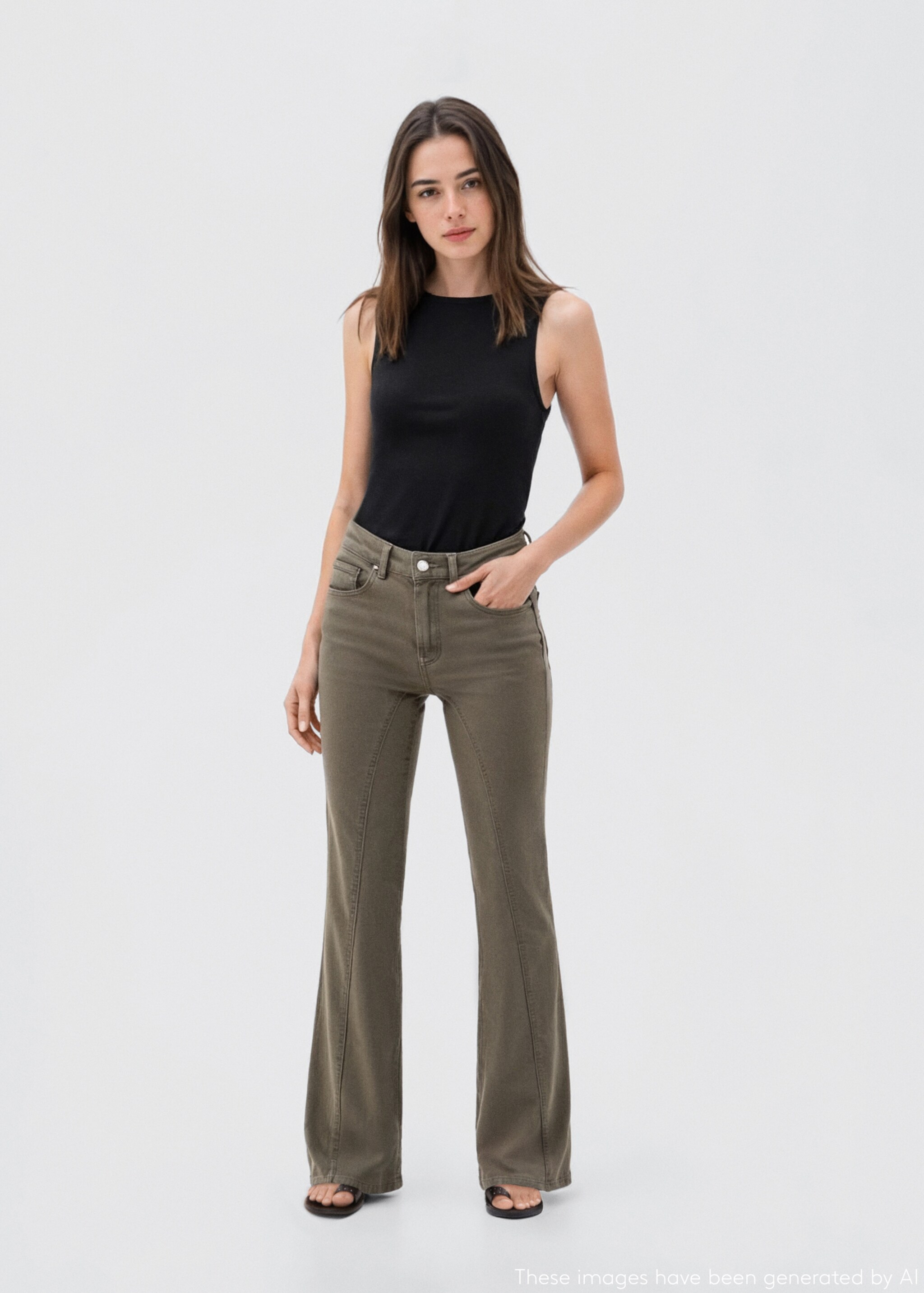 Top liso tirantes - Plano general, Negro. Ref: 17022907-00.