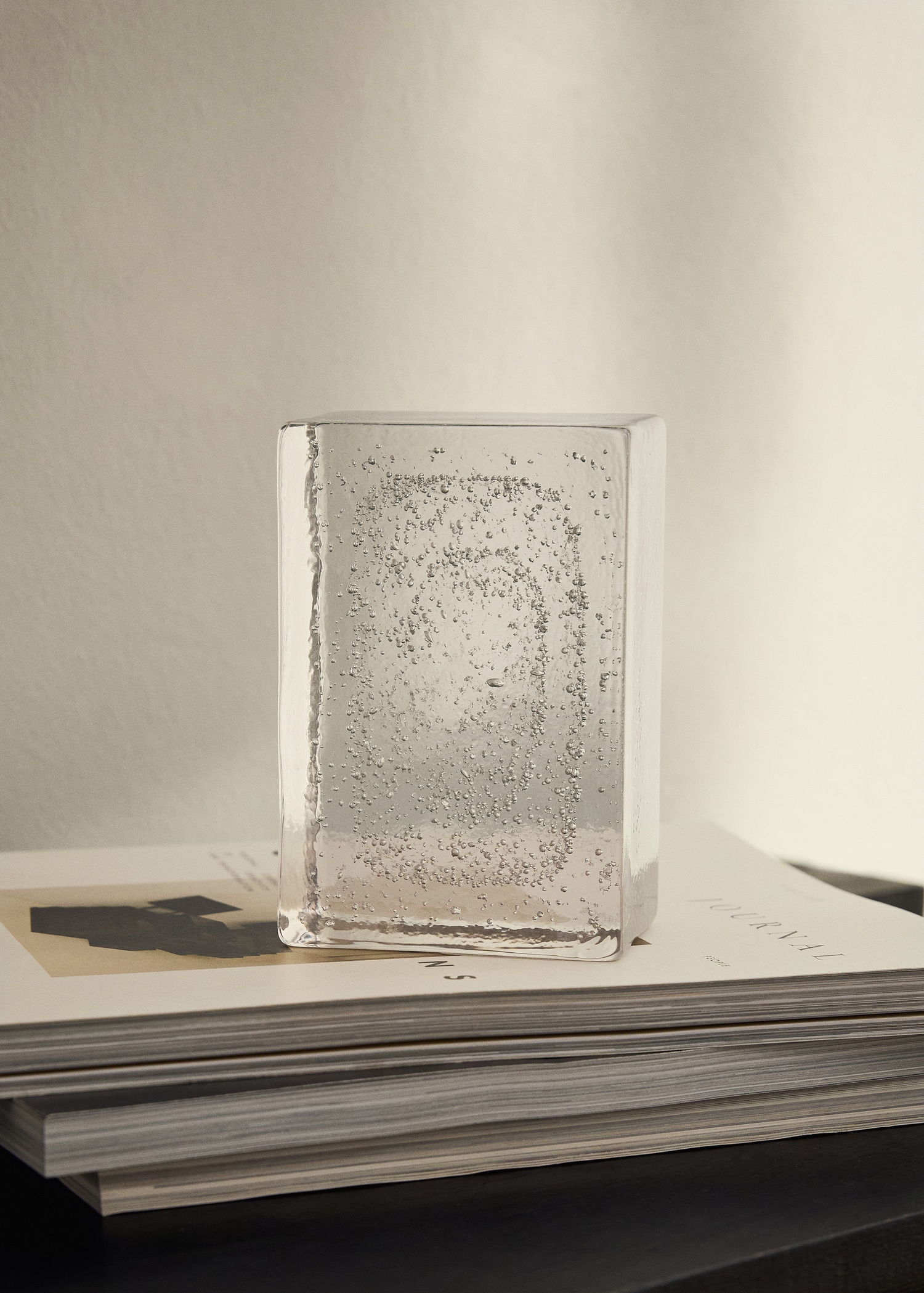 Bloc en verre décoratif à bulles - Plan général