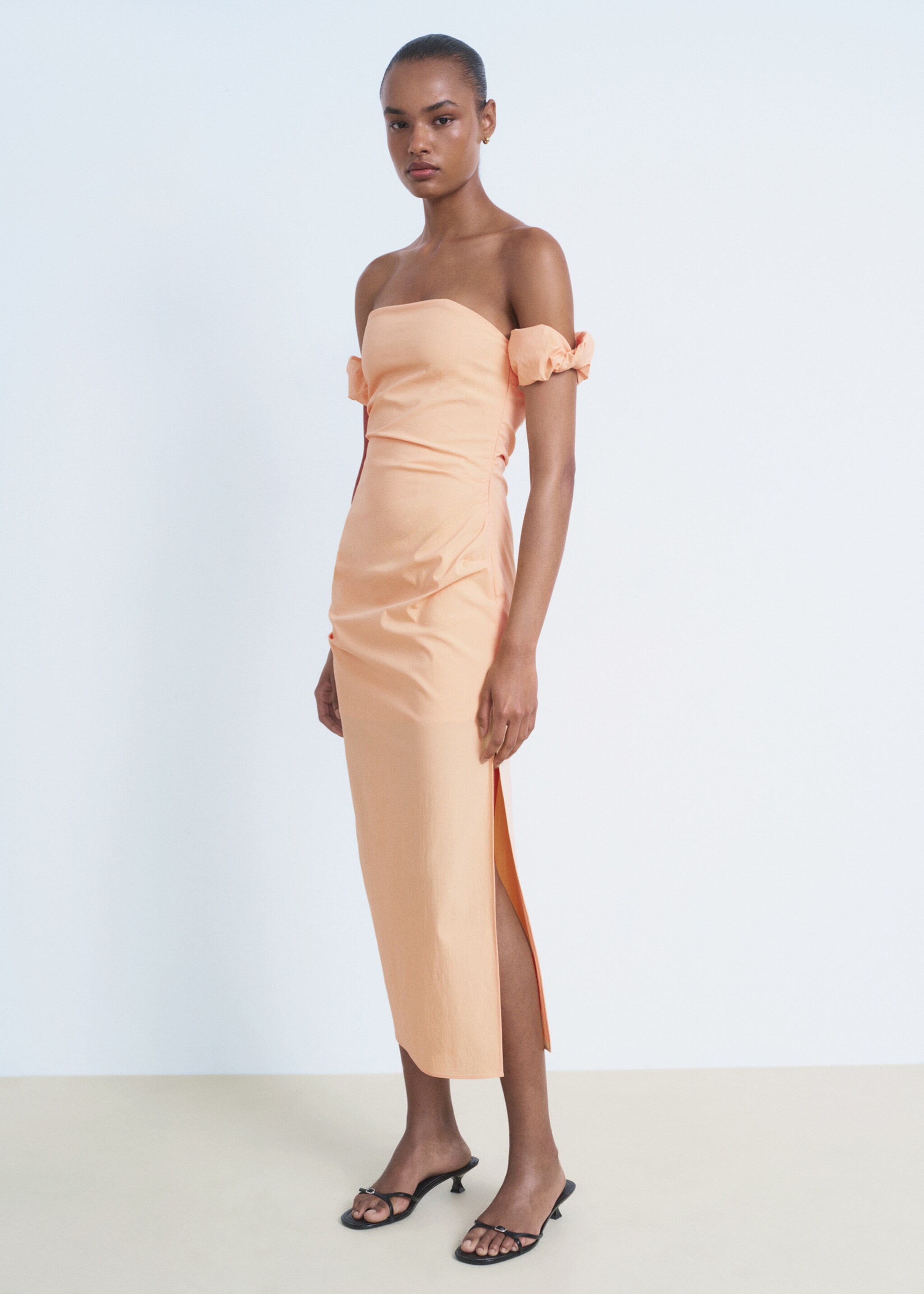 Strapless midi-dress - General plane