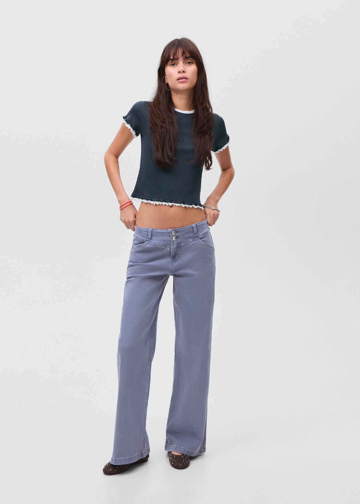 Organic cotton crop top - General plane