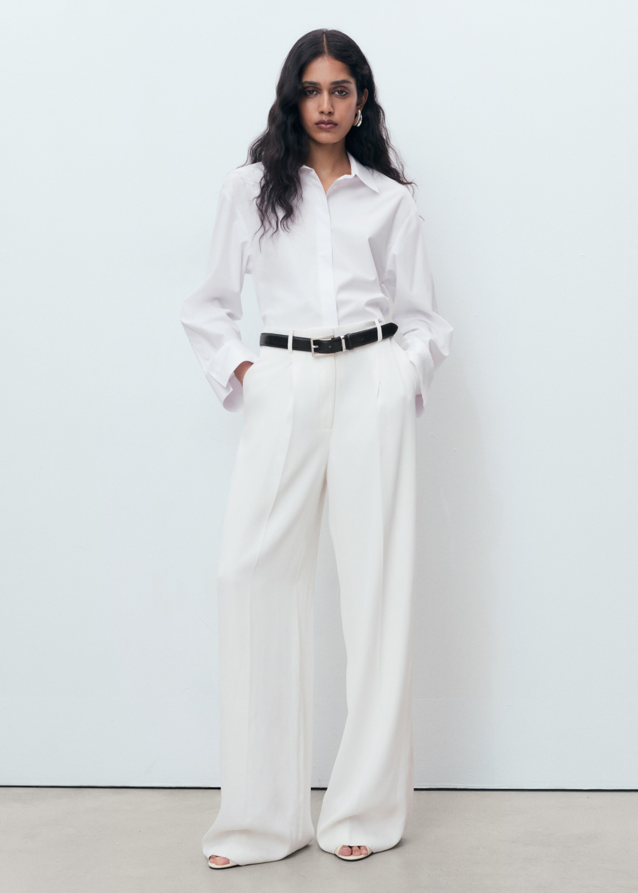 Crop poplin shirt - General plane