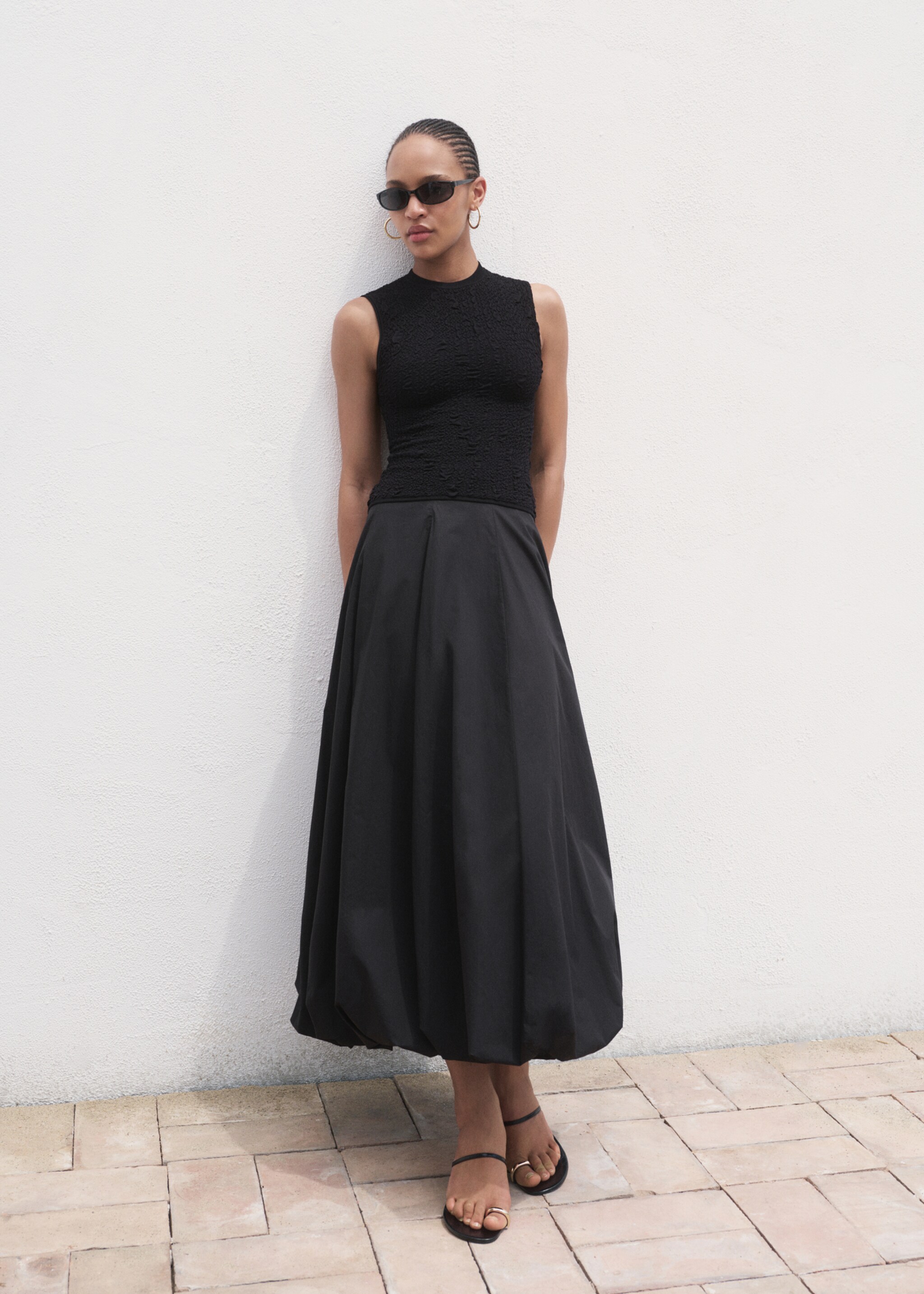 Textured crepe top - General plane