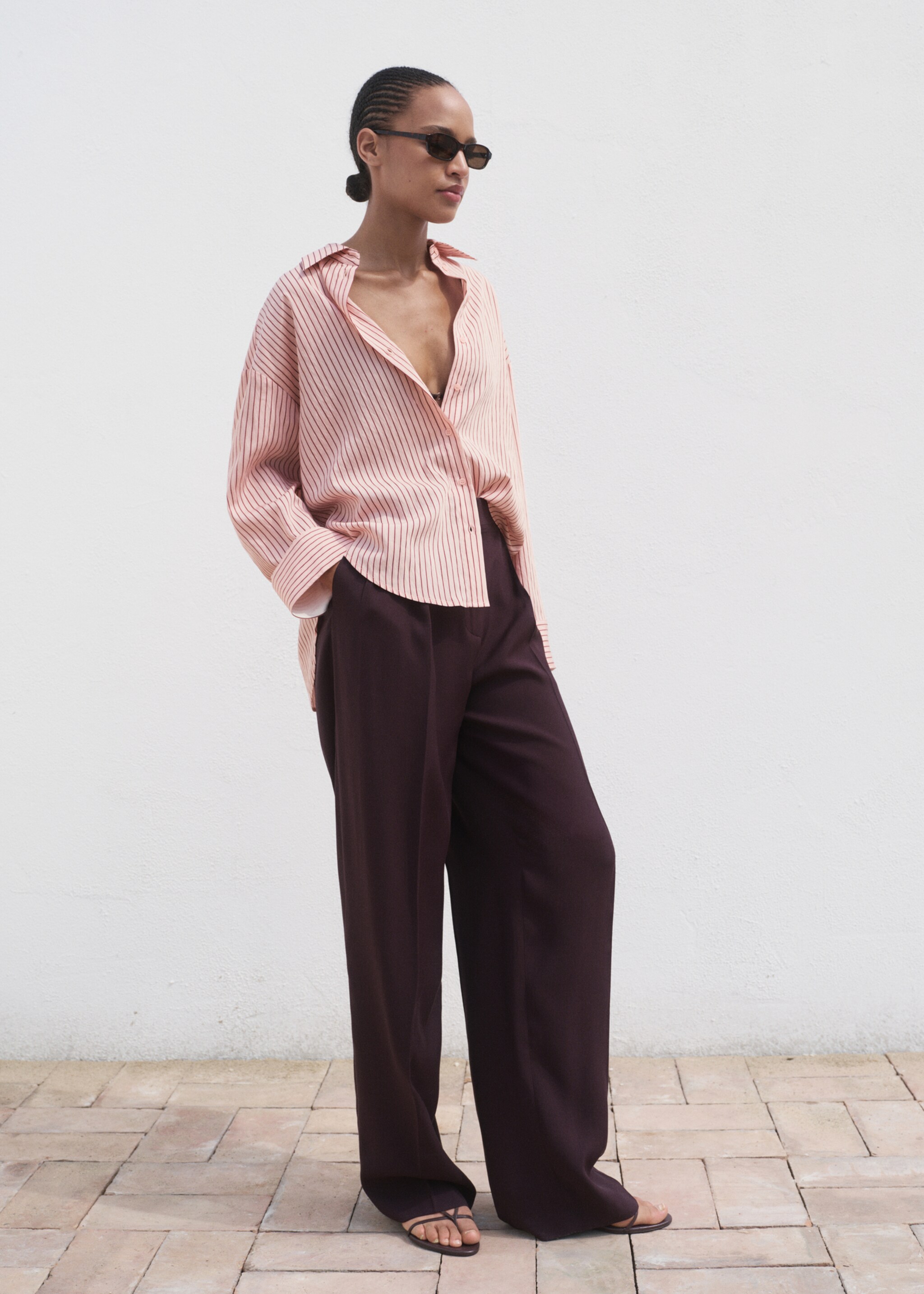 Oversize striped shirt - General plane