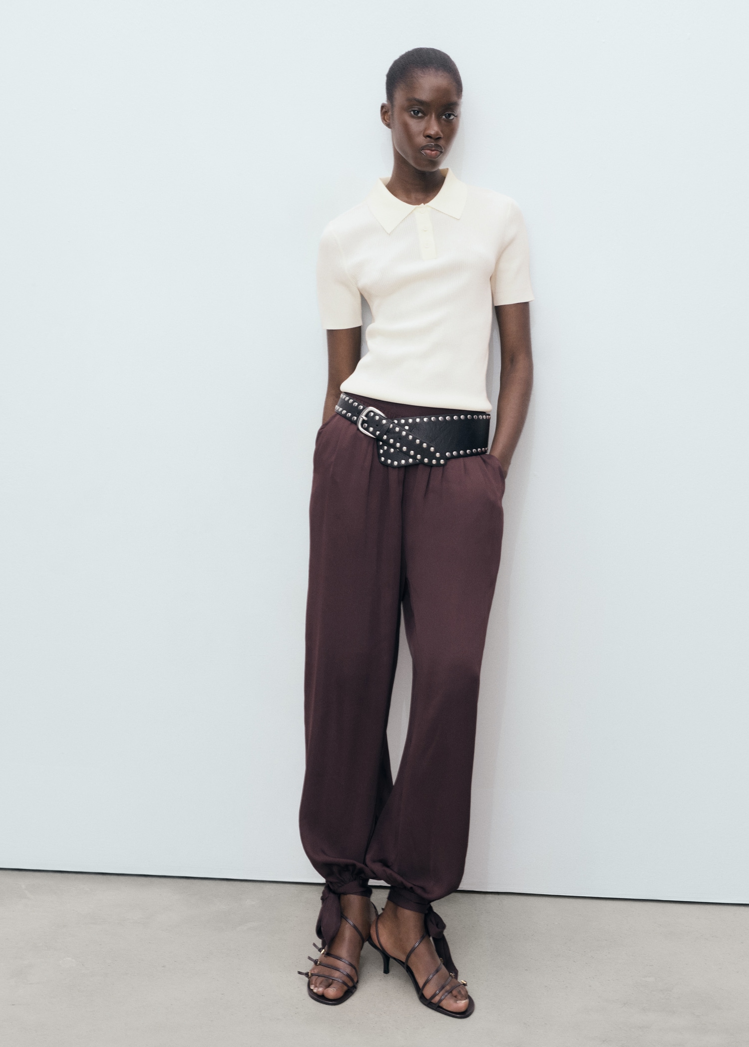 Trui met polokraag en korte mouwen - Dames | MANGO Nederland