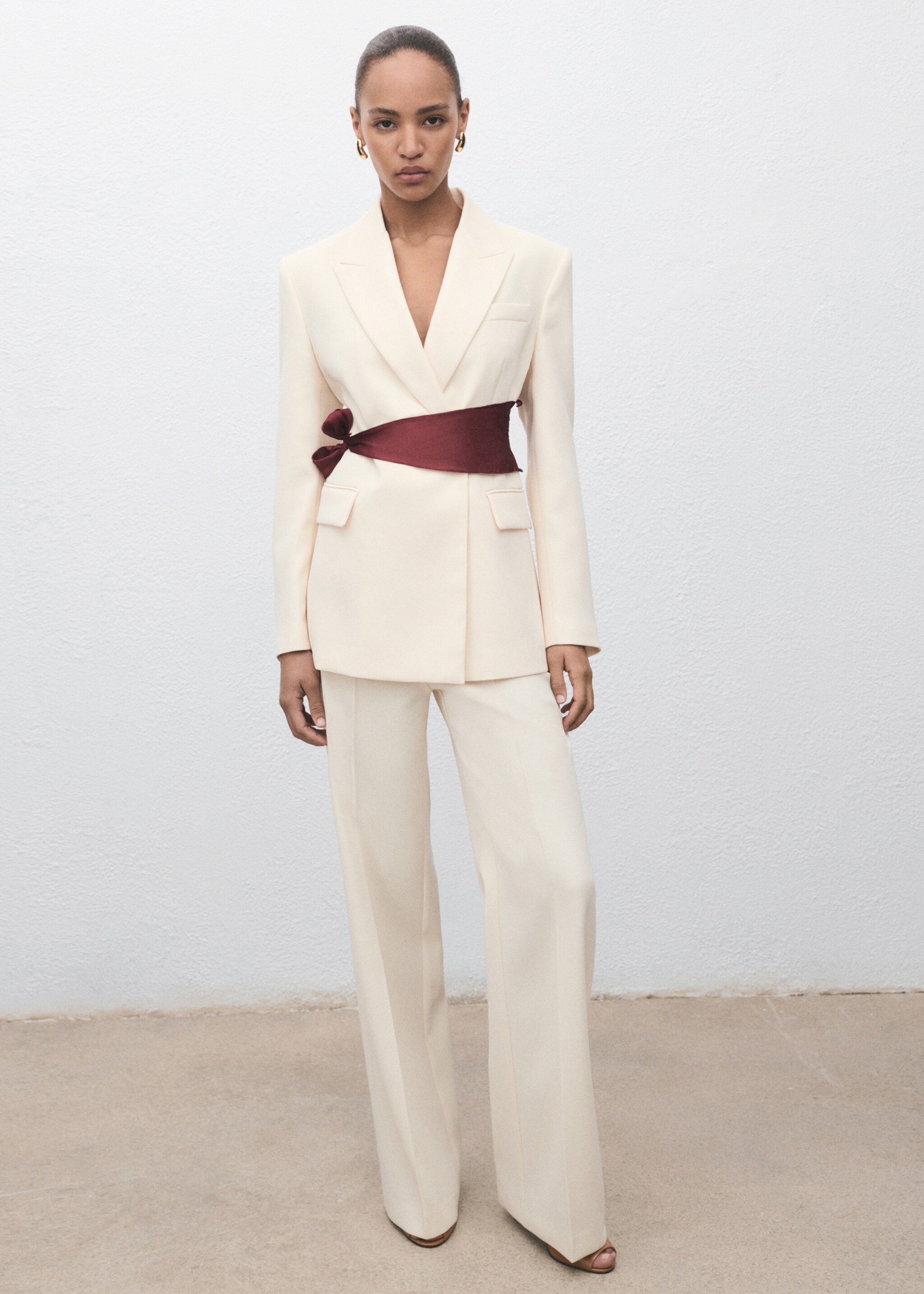 Pantalon de costume droit taille normale - Plan général