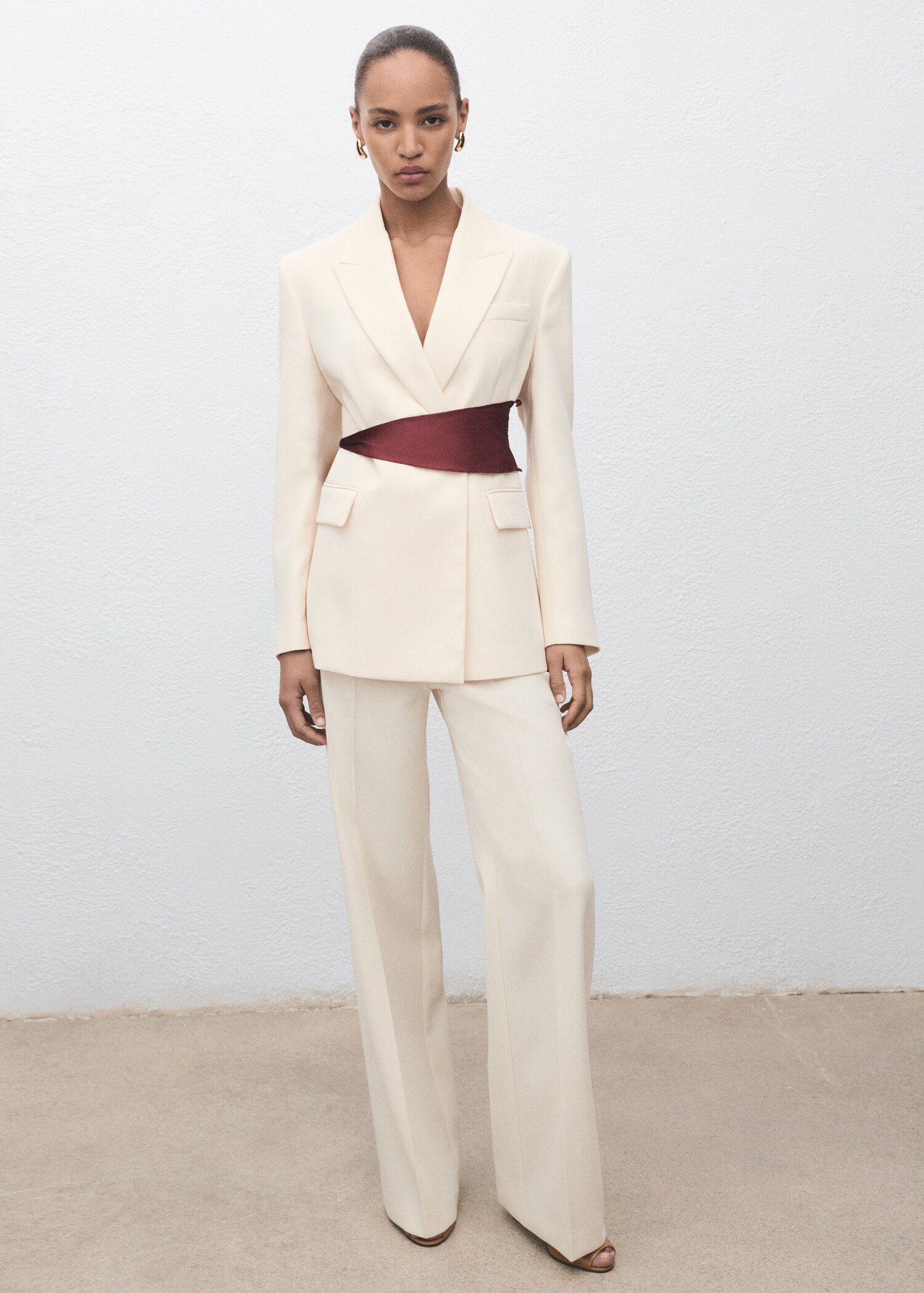 Pantalon de costume droit taille normale - Plan général