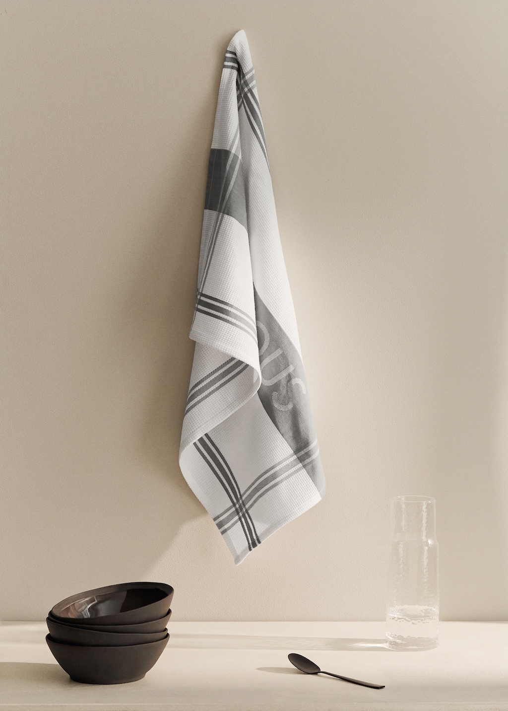 Delicious two-tone cotton kitchen towels
