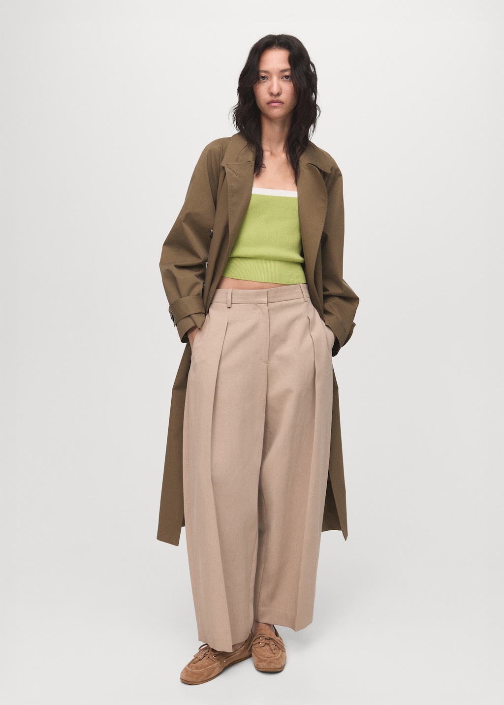 Mango Knitted top with crossed back